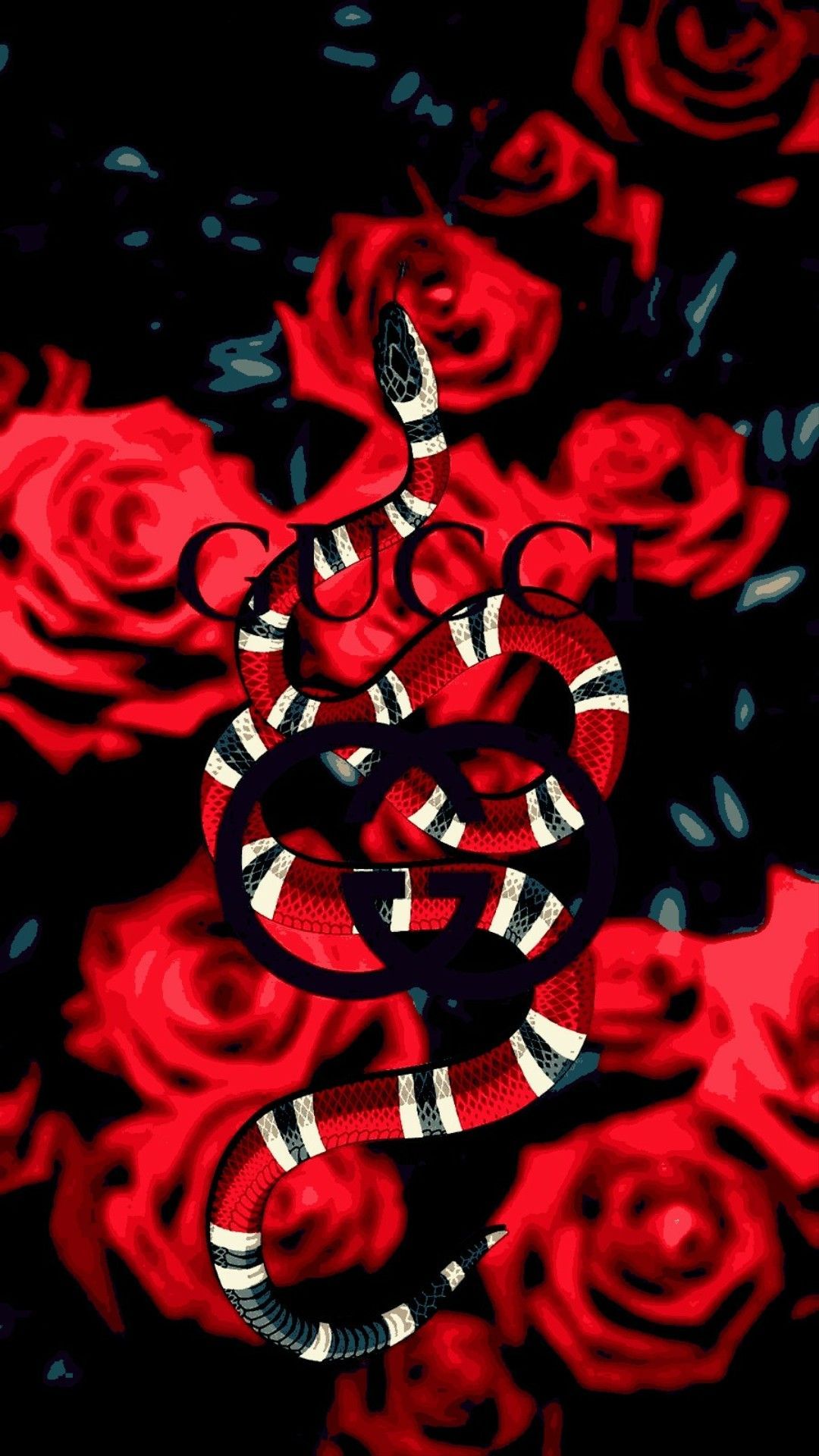 Rosas De Gucci Serpiente - Fondo Rojo Gucci, Fondos De Pantalla Hd