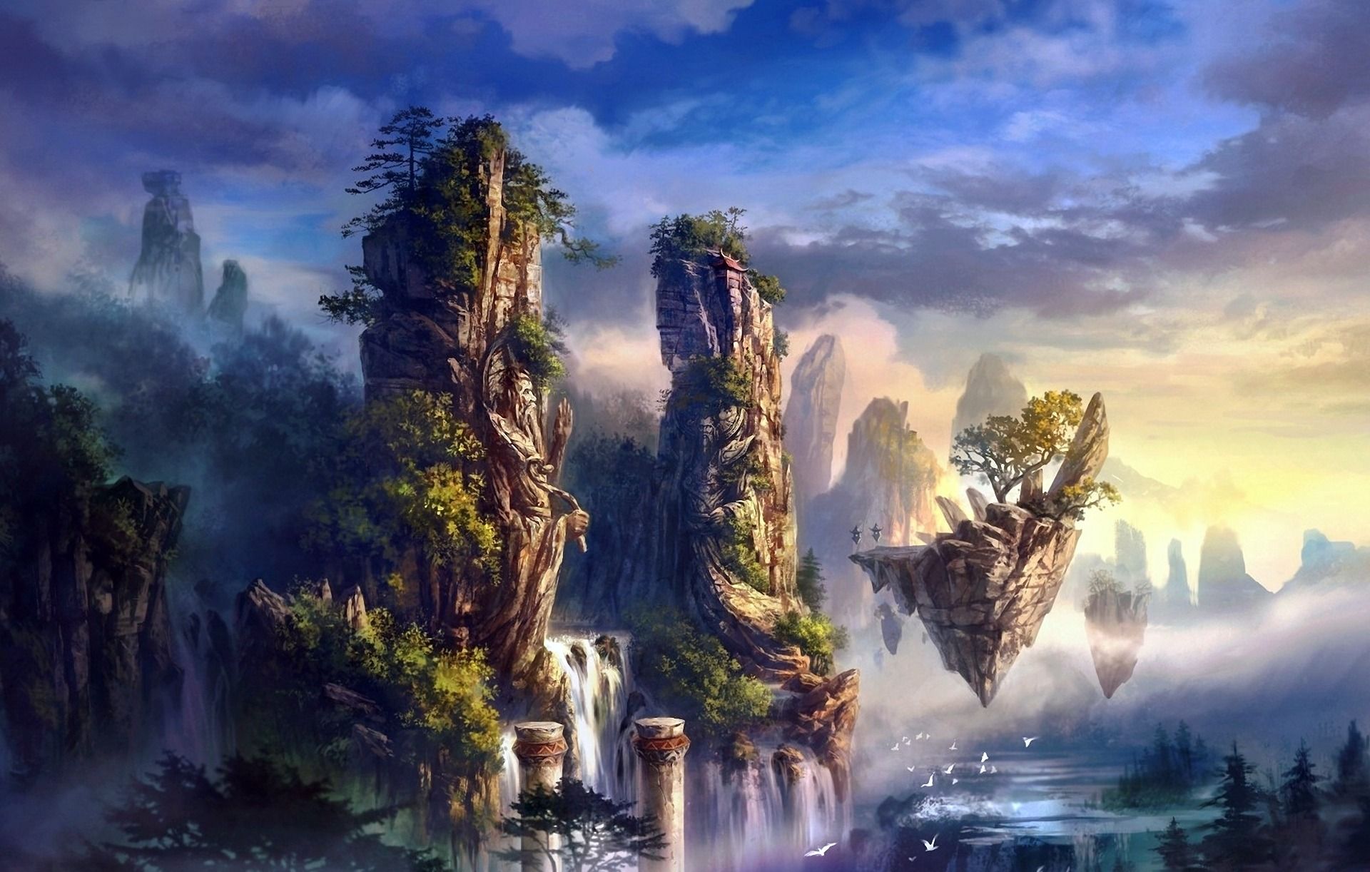 paisaje de fantasía: 25 fondos de pantalla de fantasía para su escritorio - Hongkiat
