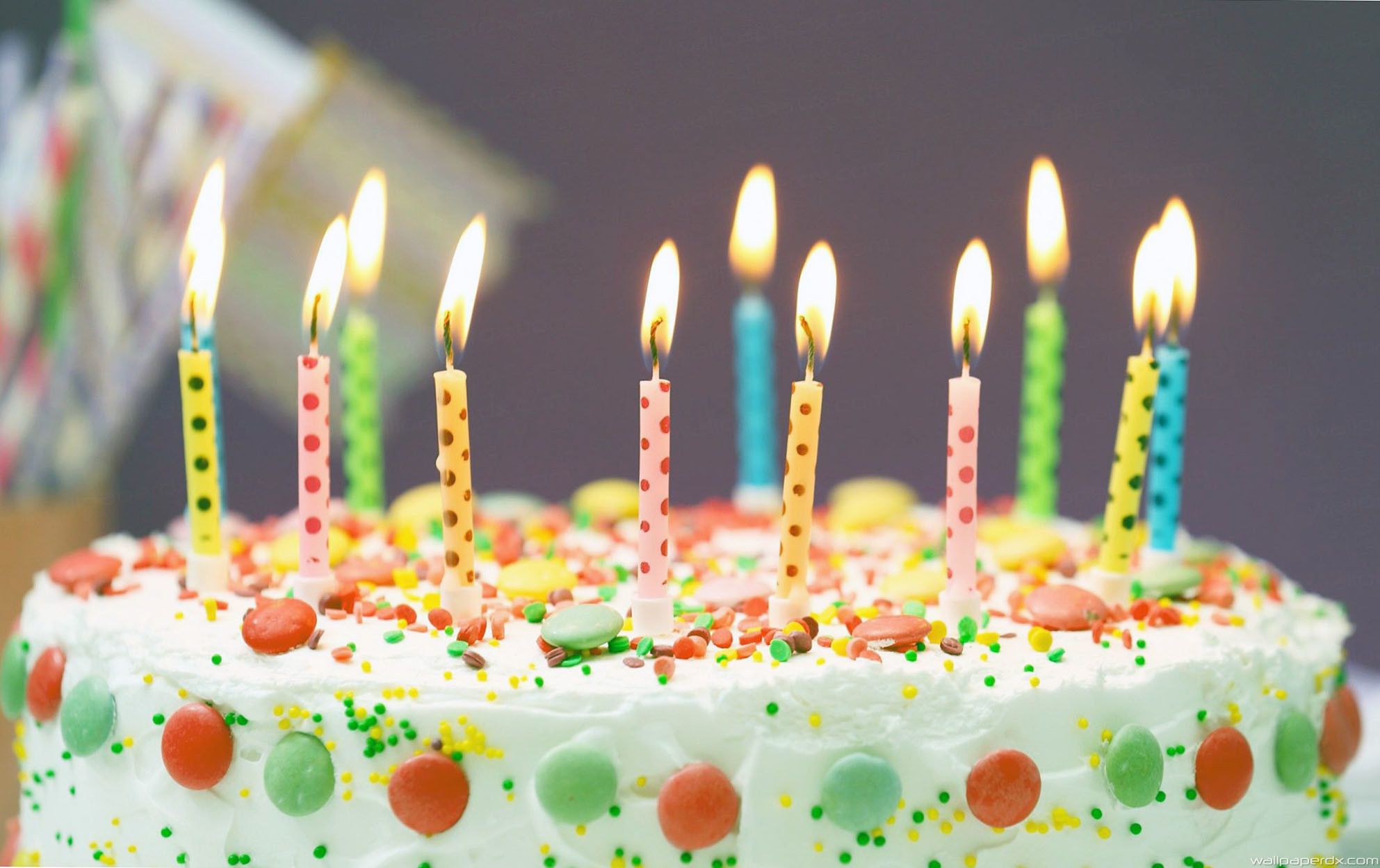 Descargar 4k Happy Birthday Wish On Cake Wallpapers - Mjs De