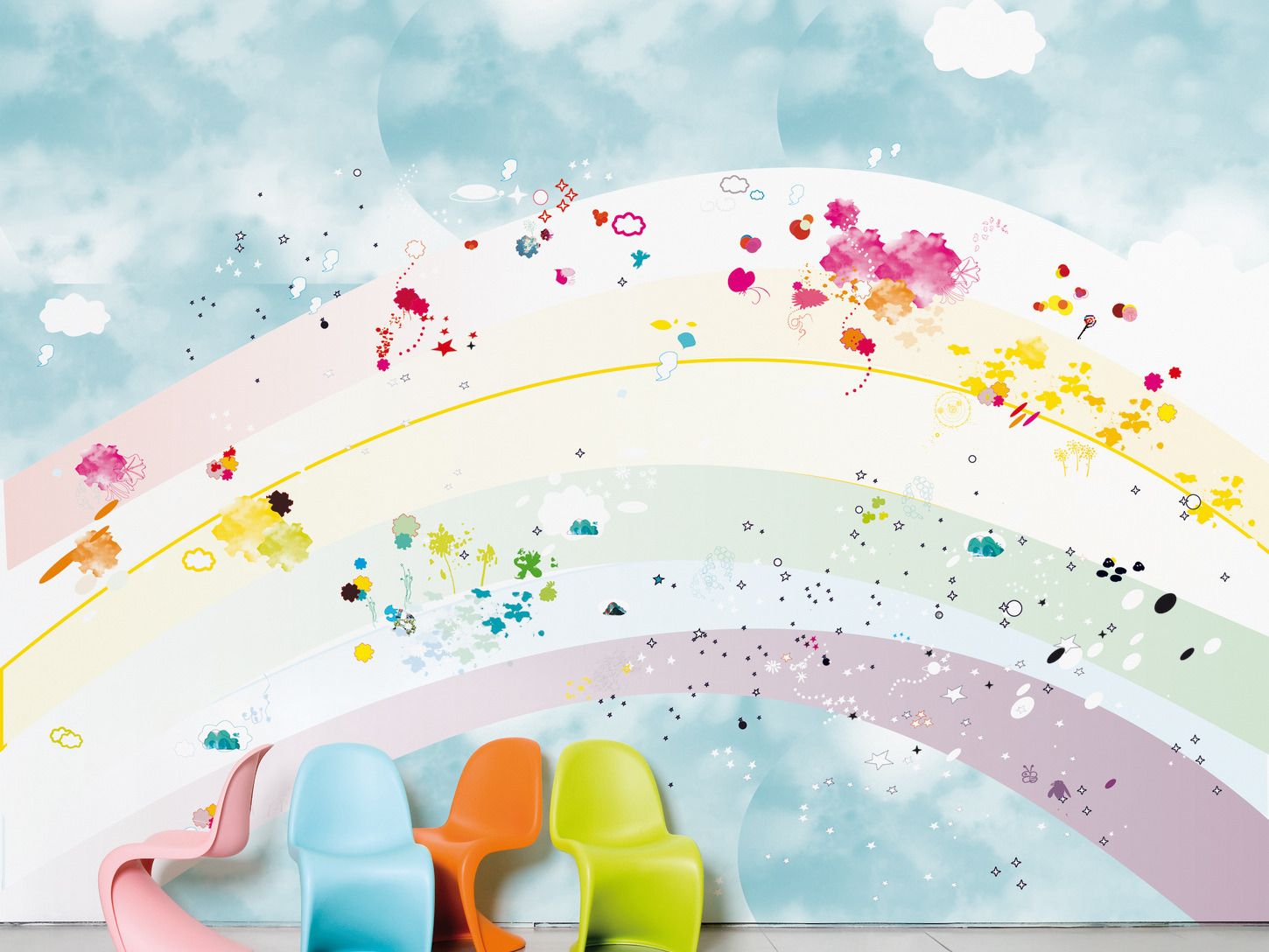 Wallpaper Kids - Rainbow Wallpaper Kid (# 208172) - Descargar fondo de pantalla HD