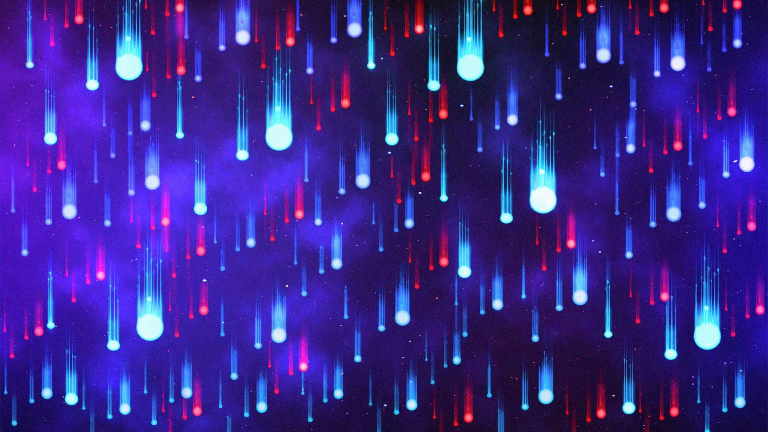 Neon Rain Drops fondo de pantalla HD