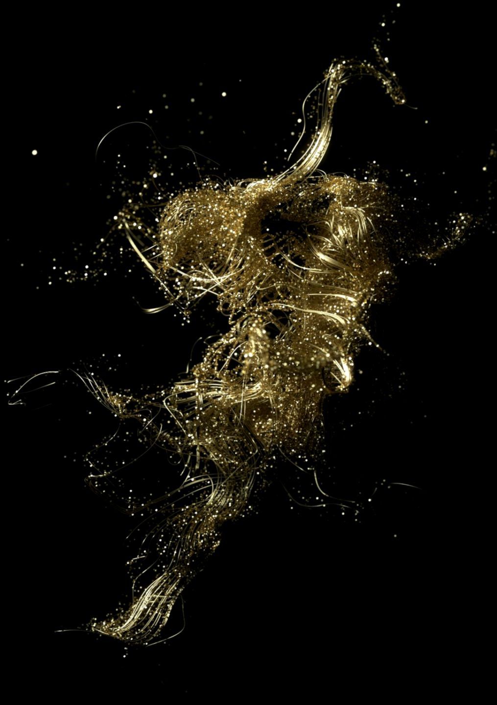 Máscara de oro en negro Nail Art Wallpaper | Escritorio de fondos de pantalla