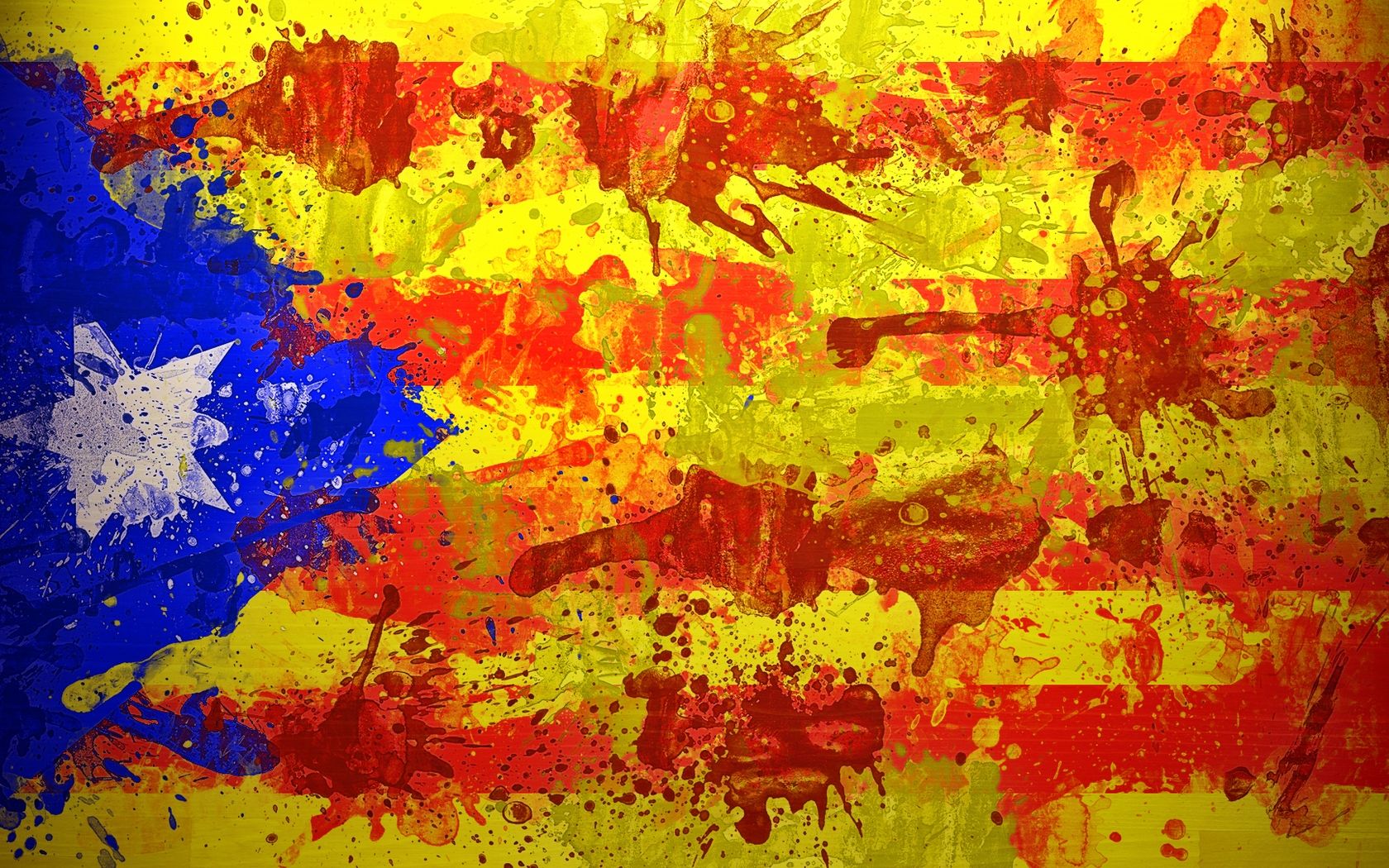 Fondos de pantalla: Cataluña, España, Barcelona, bandera, símbolo, color