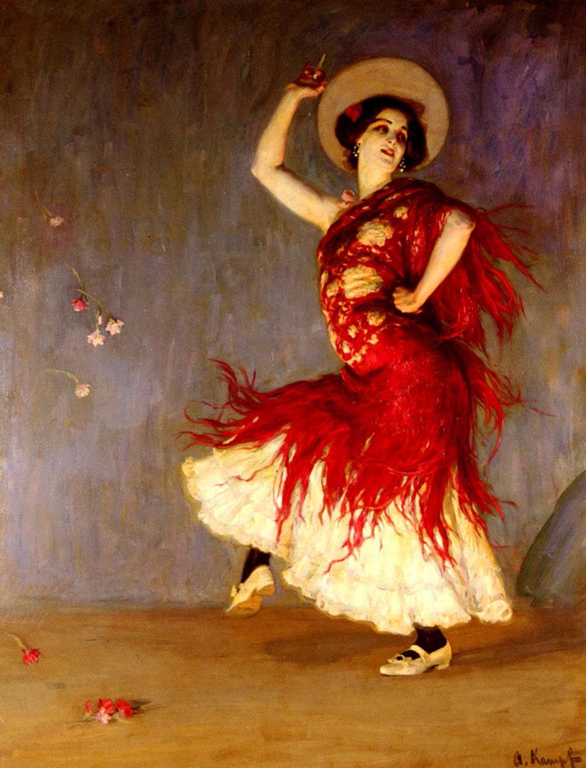 Una bailarina de flamenco - Arte alemán