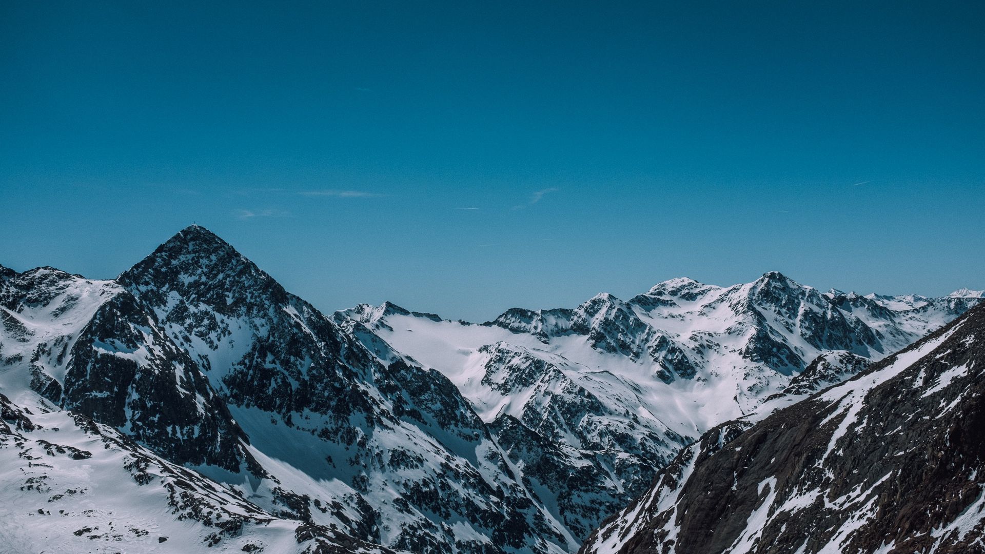 Stubai Glacier Snowy Mountains Wallpaper HD - Wallpaper Stream