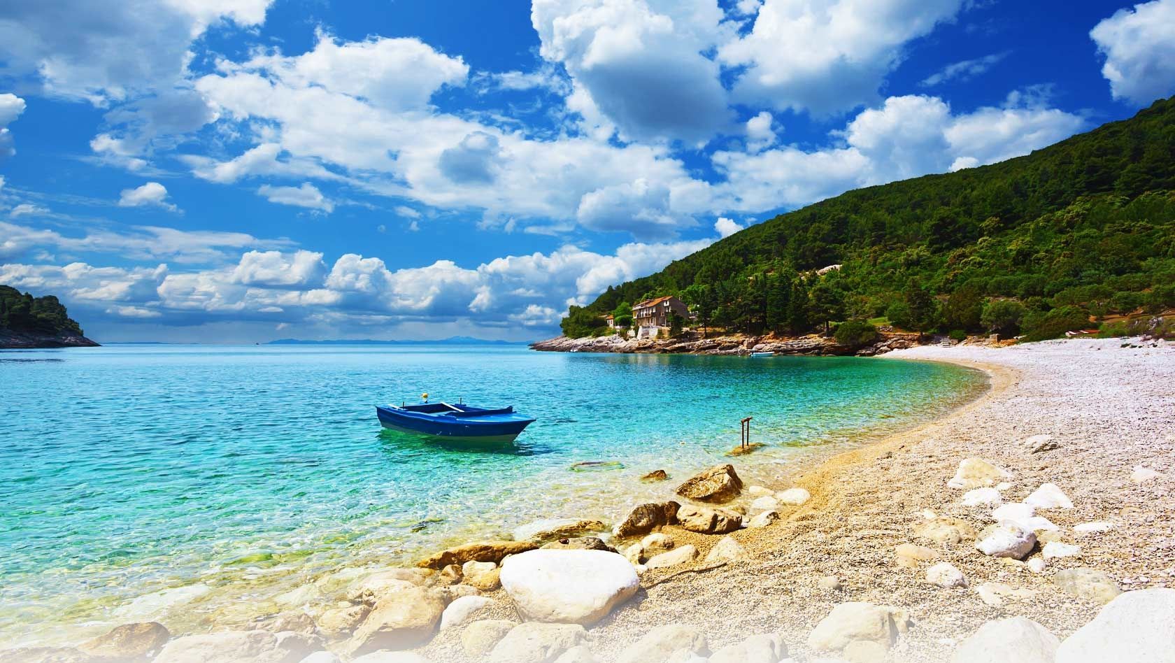 Croacia hermosas playas HD fondo de pantalla, imágenes de fondo