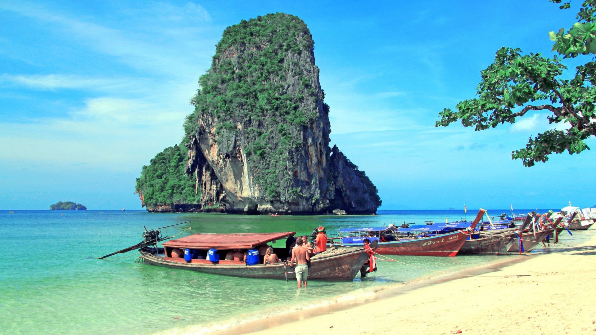 Isla de Tailandia hermosa playa fabulosa imagen HD fondo de pantalla