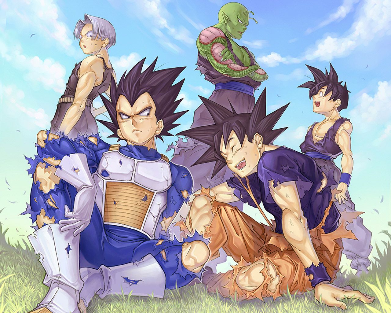Goku & vageta * - dragon ball z fondo de pantalla (35525612) - fanpop