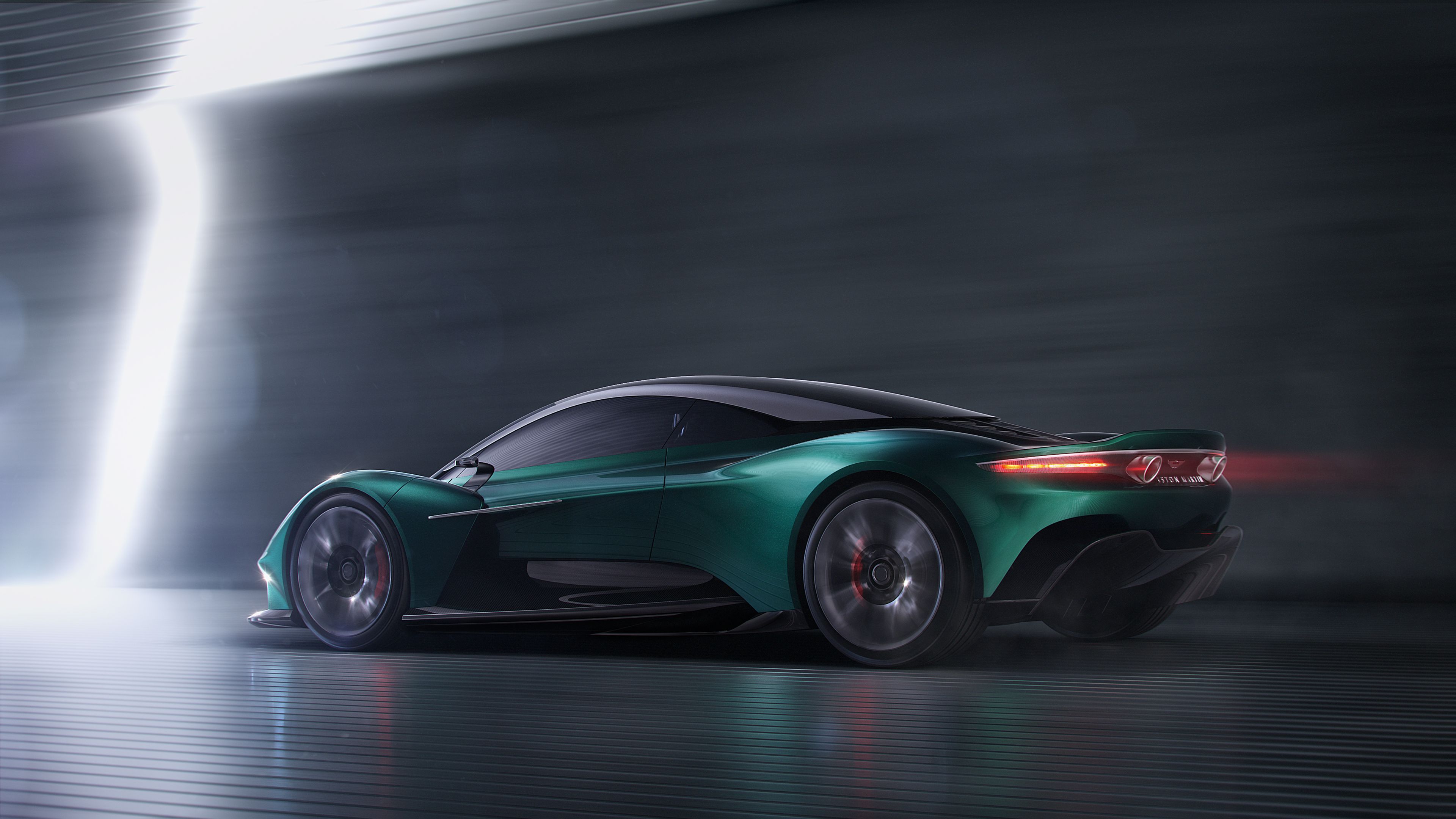 Fondo de pantalla 4k Aston Martin Vanquish Vision Concept 2019 Vista trasera 4k