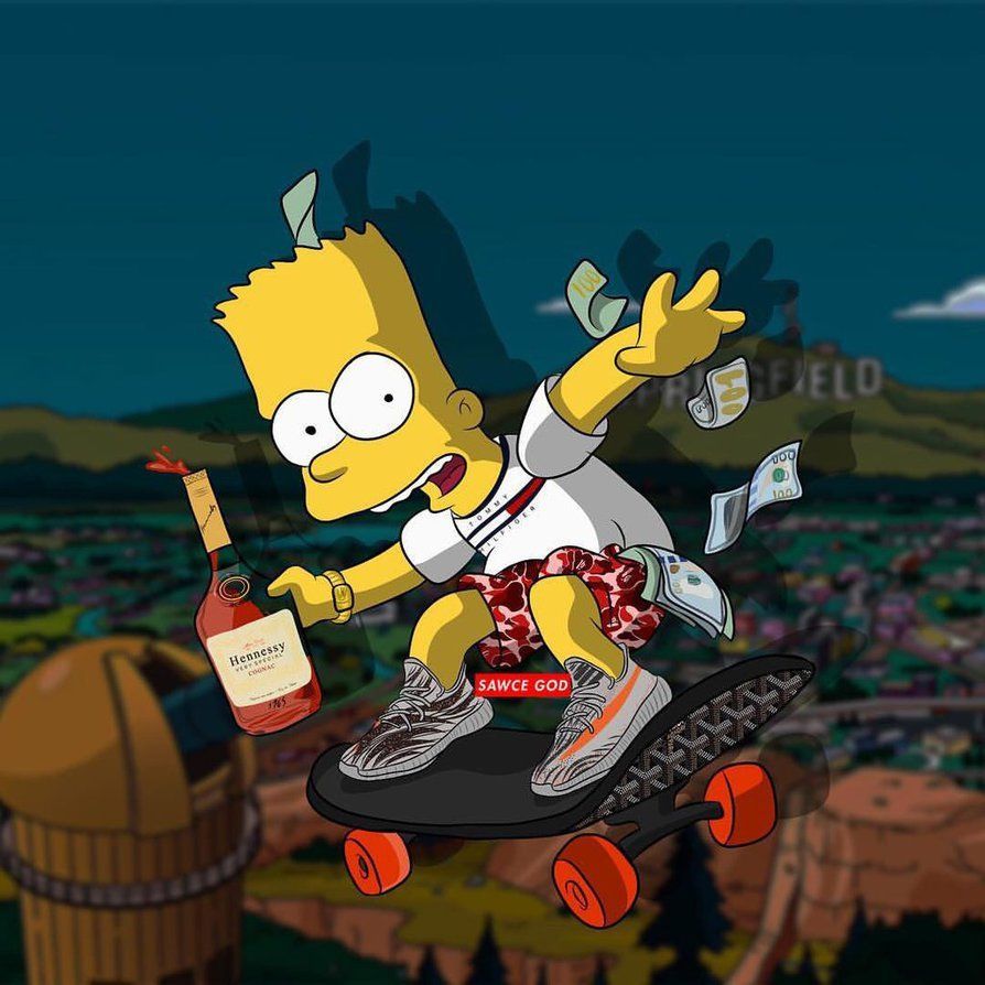 Más de 40 fondos de pantalla de BAPE Bart Simpson - Descarga