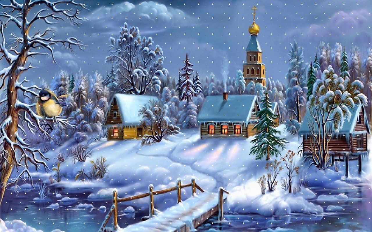 Victorian Christmas Scenes Wallpaper | Merry Christmas Wallpapers