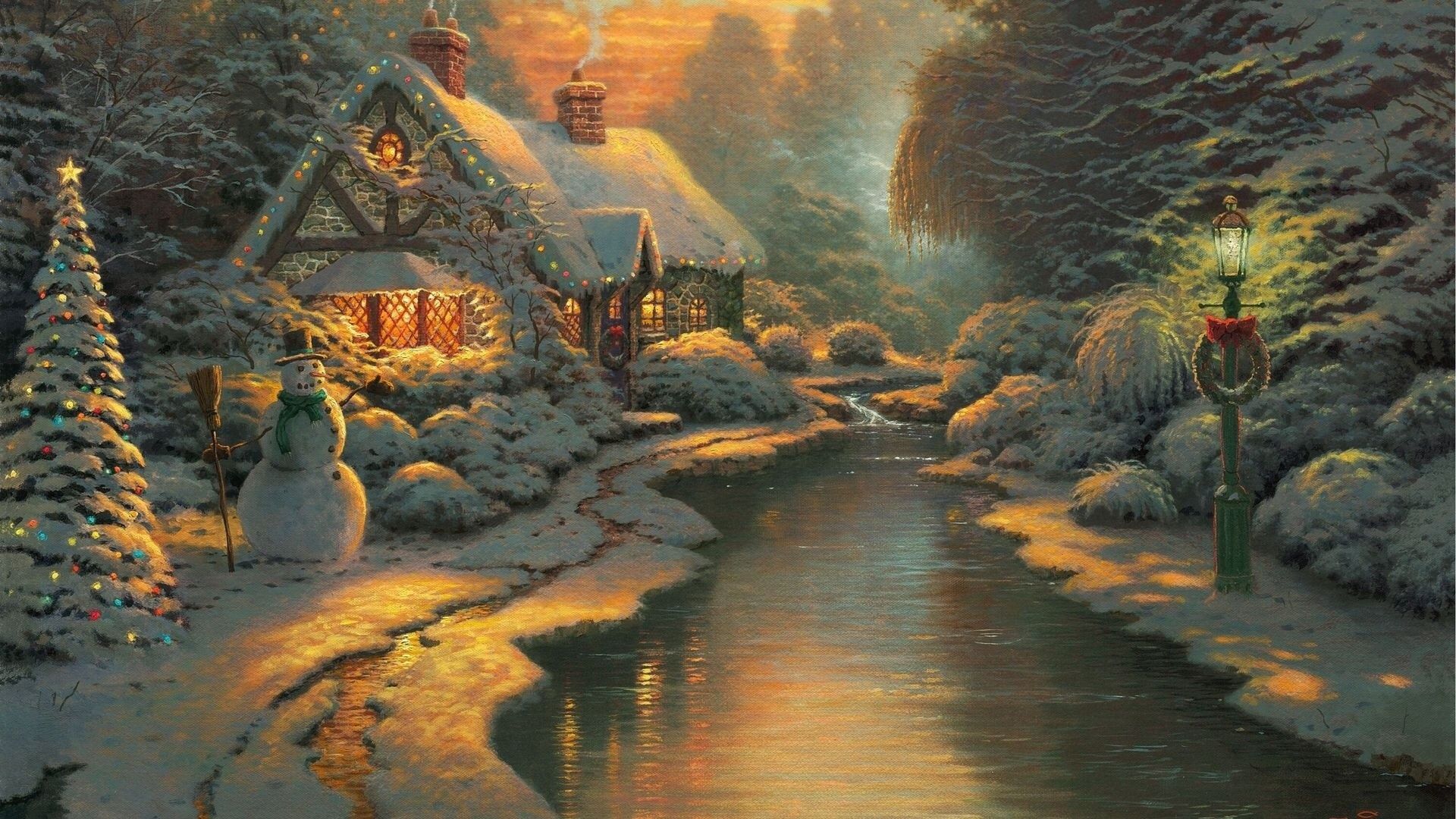 Christmas Cottage Wallpapers (más de 59 imágenes de fondo)