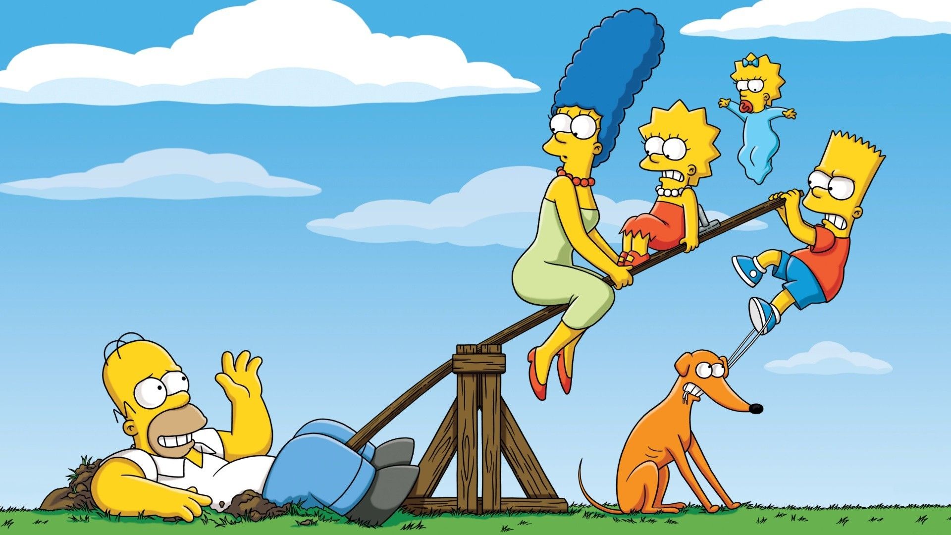 El fondo de pantalla de Los Simpson 1