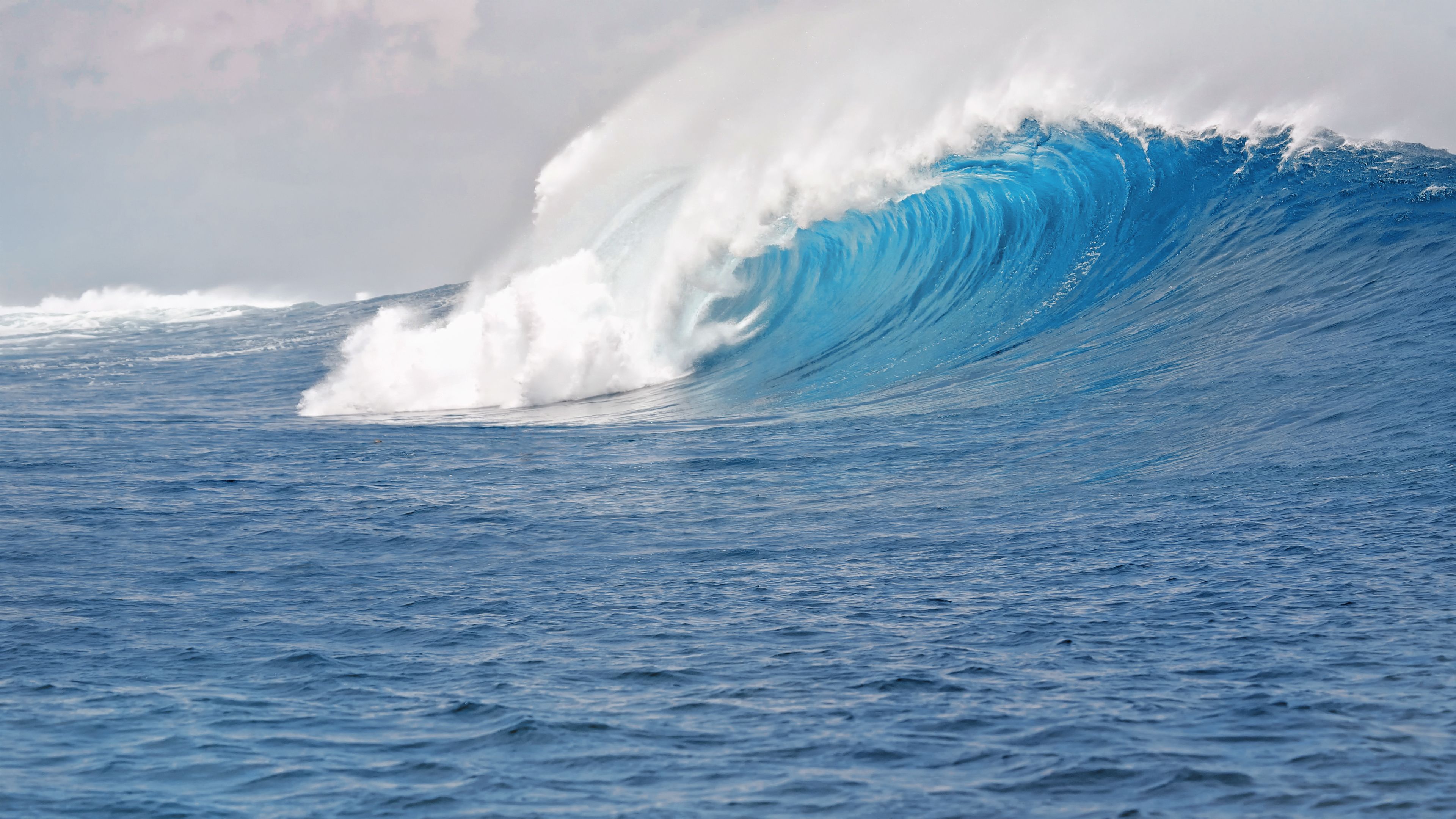 Fondo de pantalla de Chromebook Blue Sea Waves
