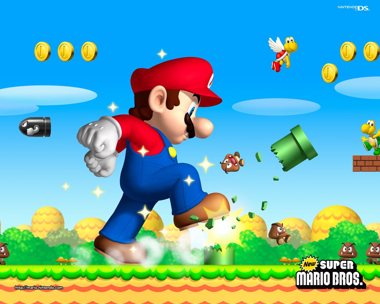 Nuevo fondo de pantalla de Super Mario Brothers - Fondo de pantalla de Super Mario Bros