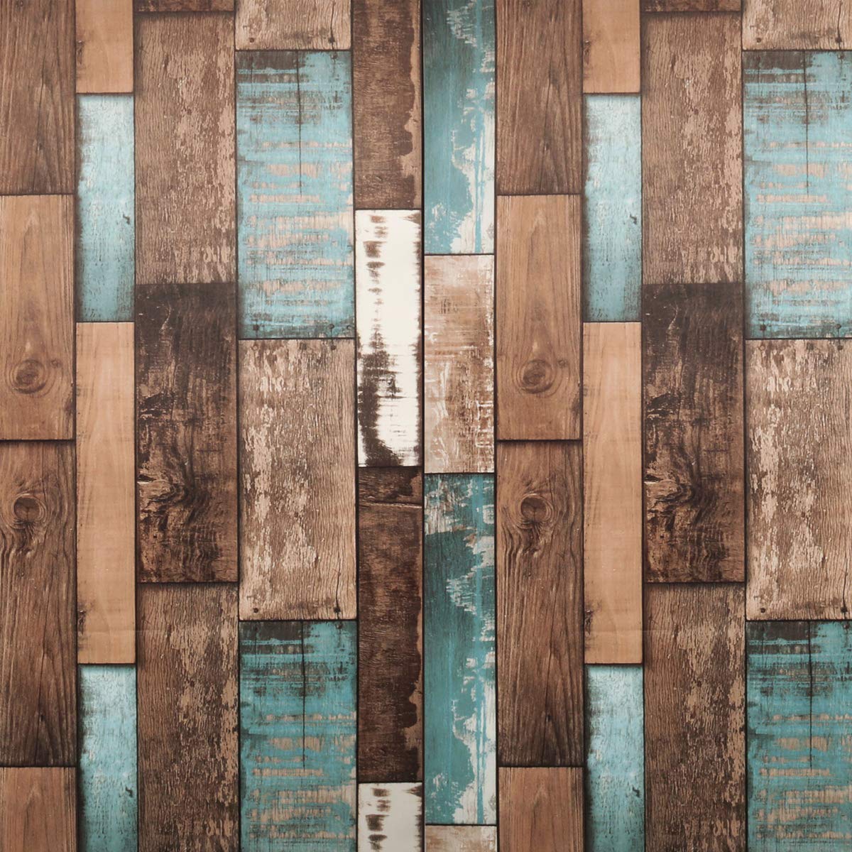 Papel tapiz extraíble Vimoon Wallpaper HD, papel tapiz de tablón de madera sintética, papel tapiz impermeable con textura de cáscara y palo (17.71 