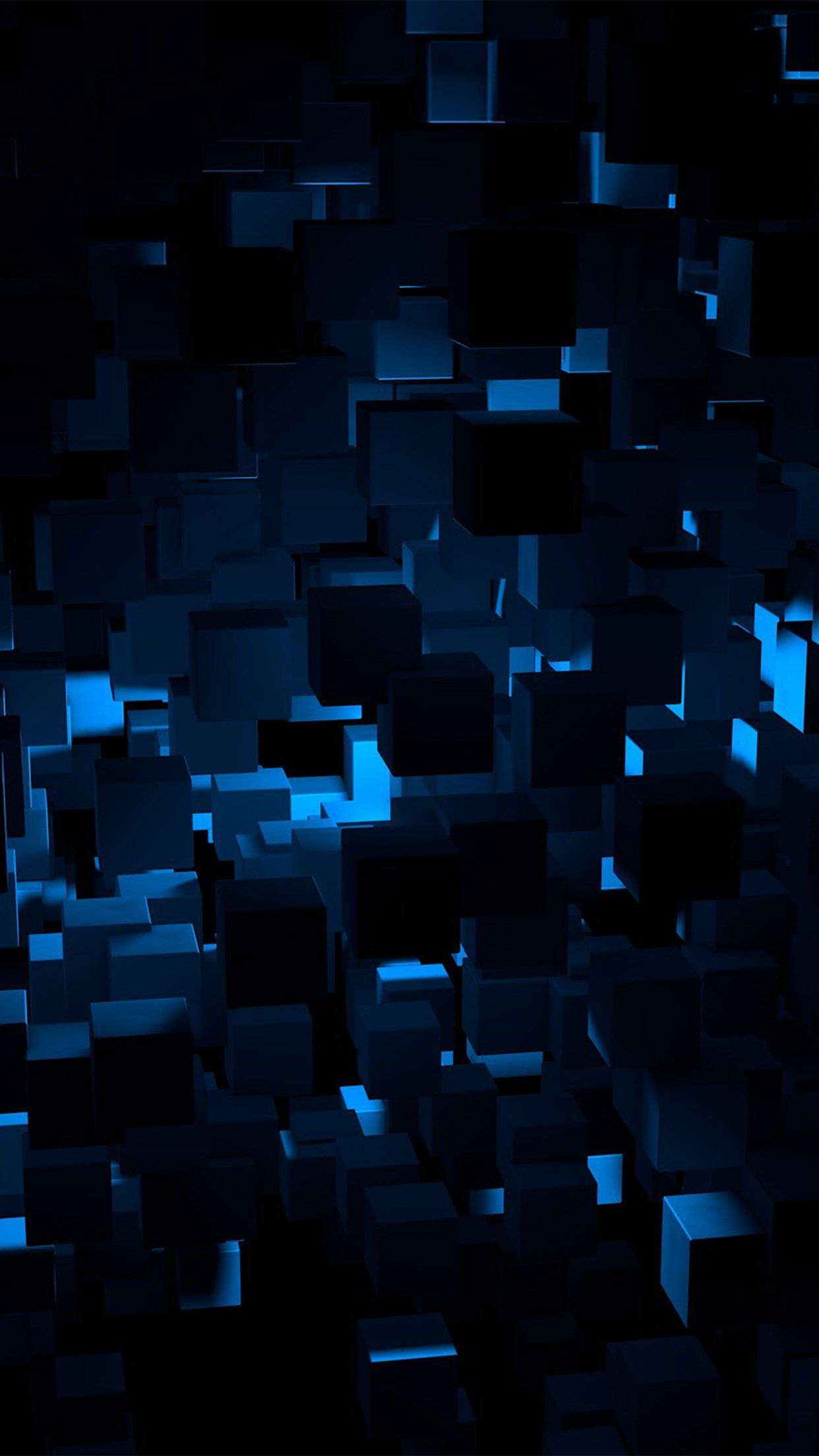 iPhone7papers.com | iPhone7 fondo de pantalla | vn22-cube-dark-blue-abstract