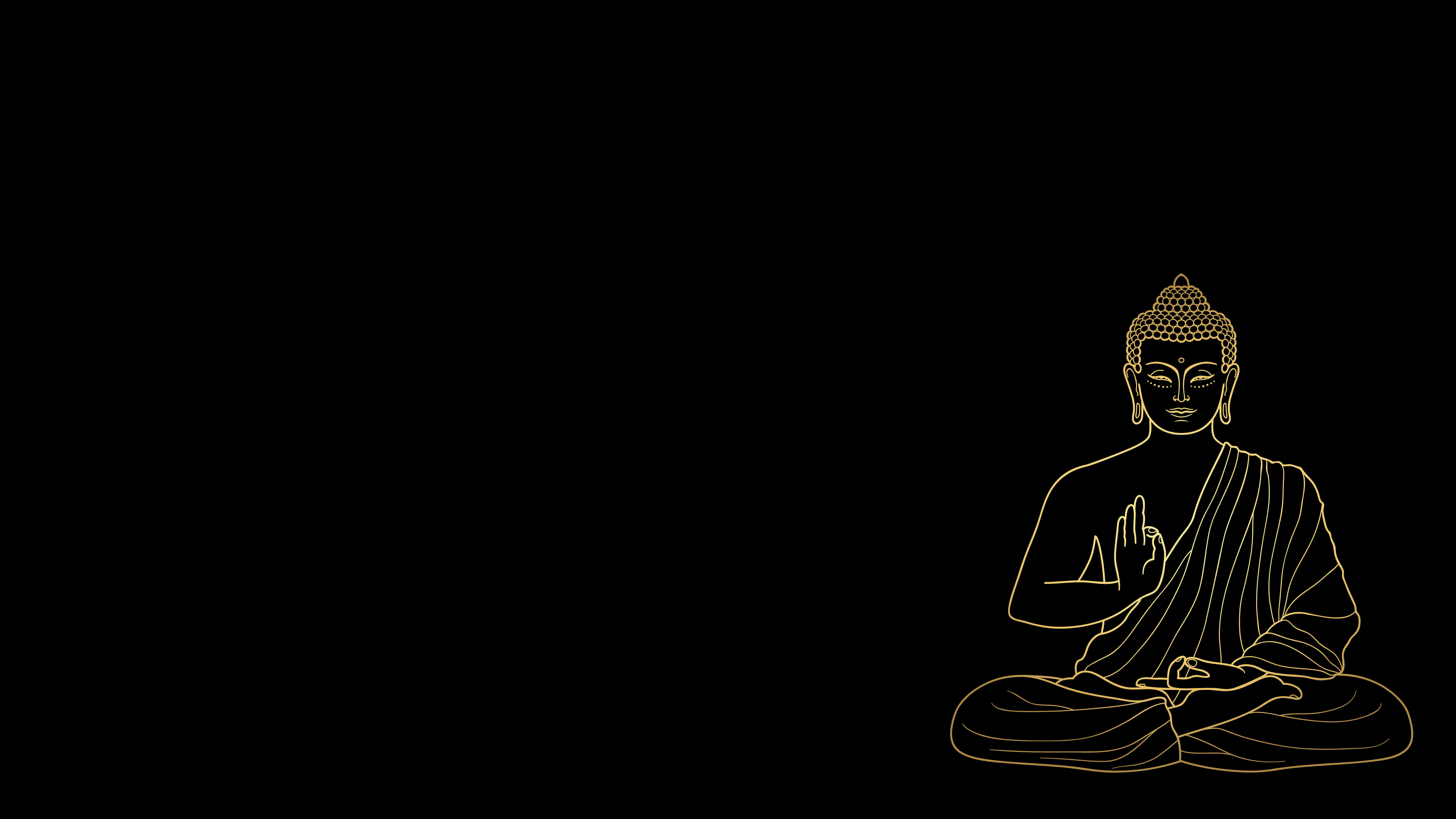 Fondo de pantalla de Buda Meditando Uhd 8k - Buda en blanco y negro (# 269275