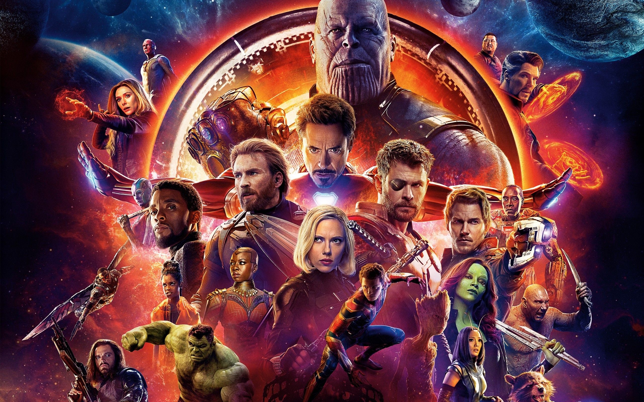 Descargar 2560x1600 Avengers: Infinity War, All Heroes Wallpapers para