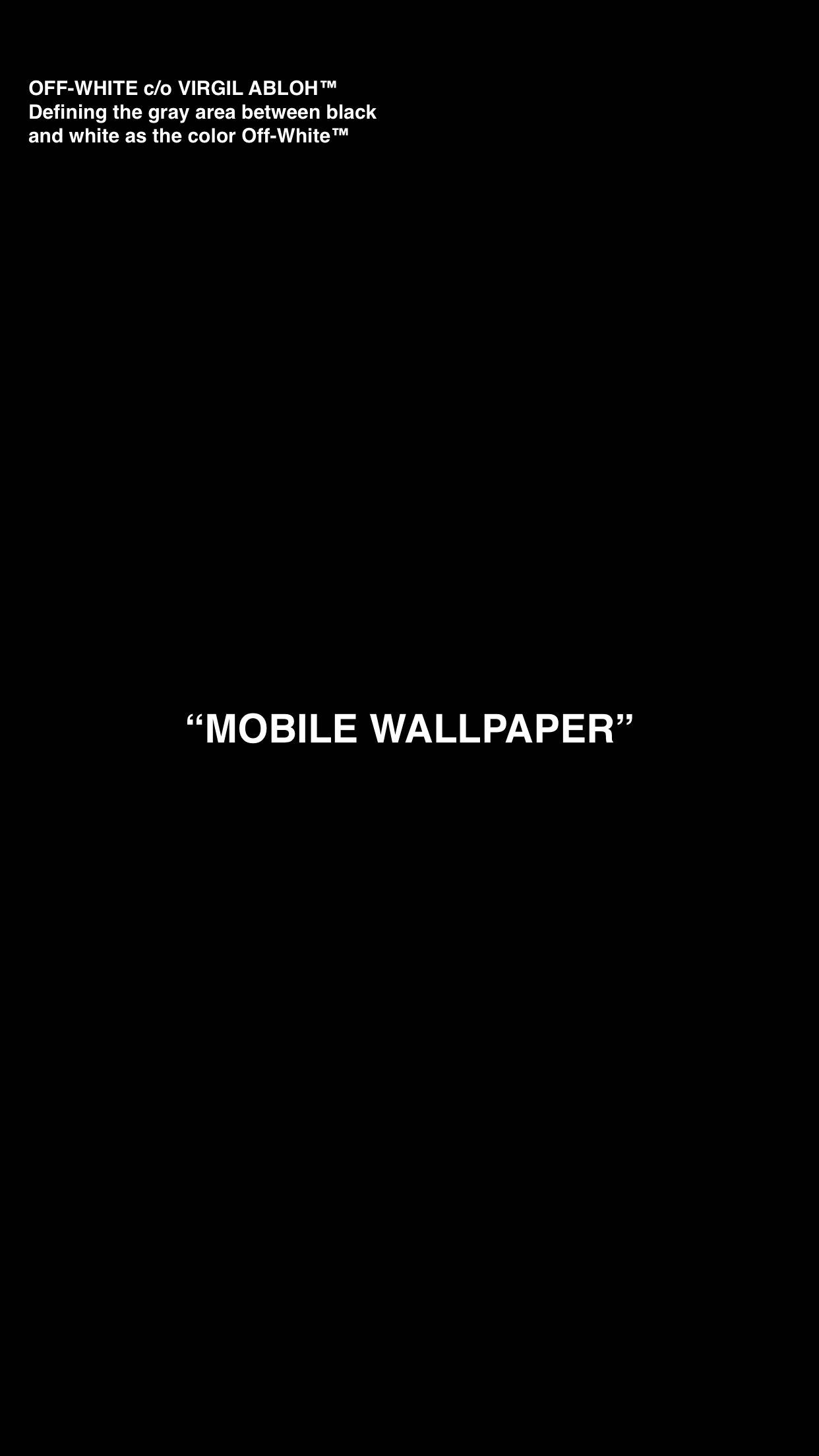 Off-White Wallpapers - iPhone + Desktop - Álbum en Imgur