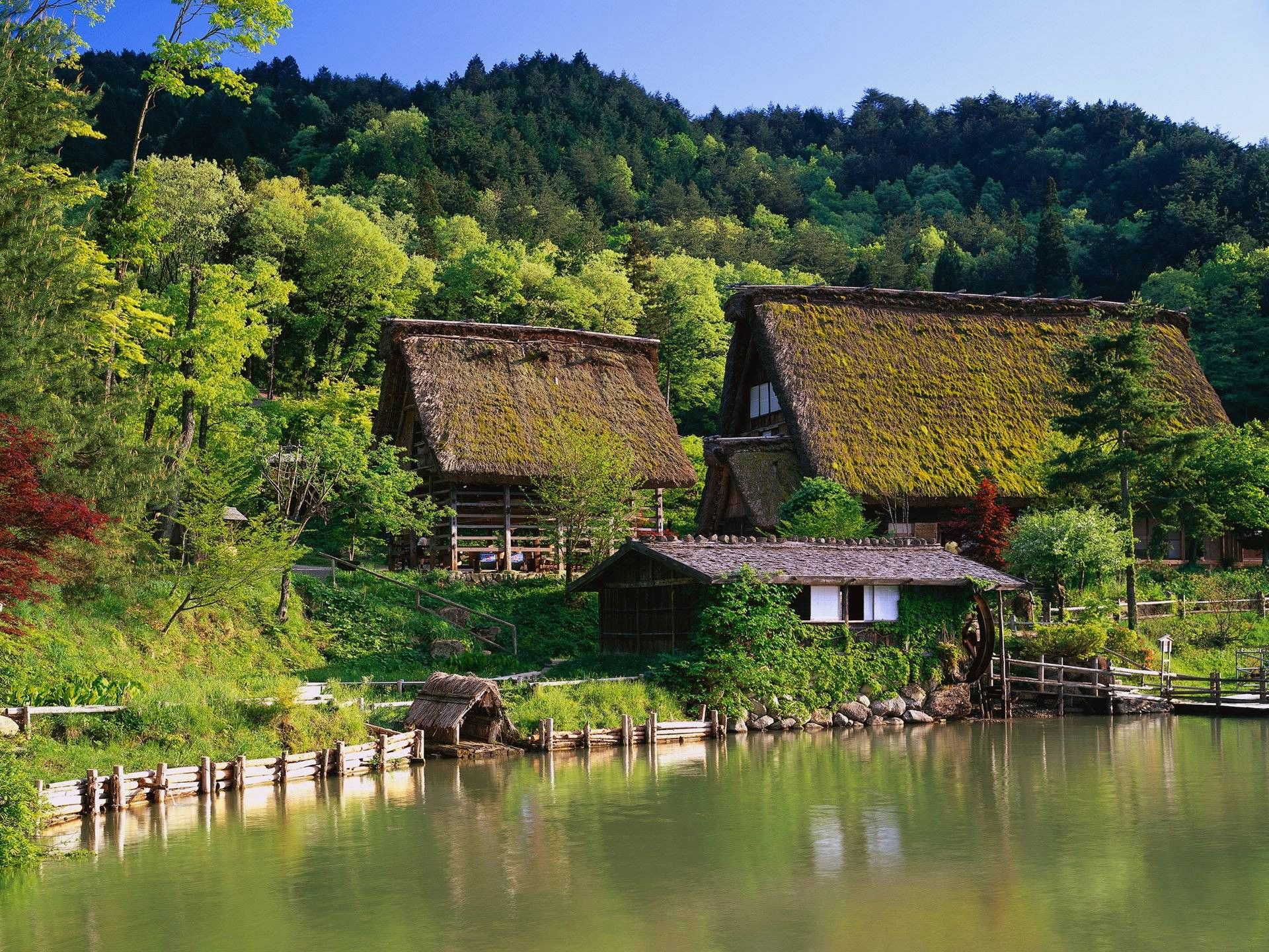 Paisaje japonés Precioso paisaje japonés Fondos de pantalla