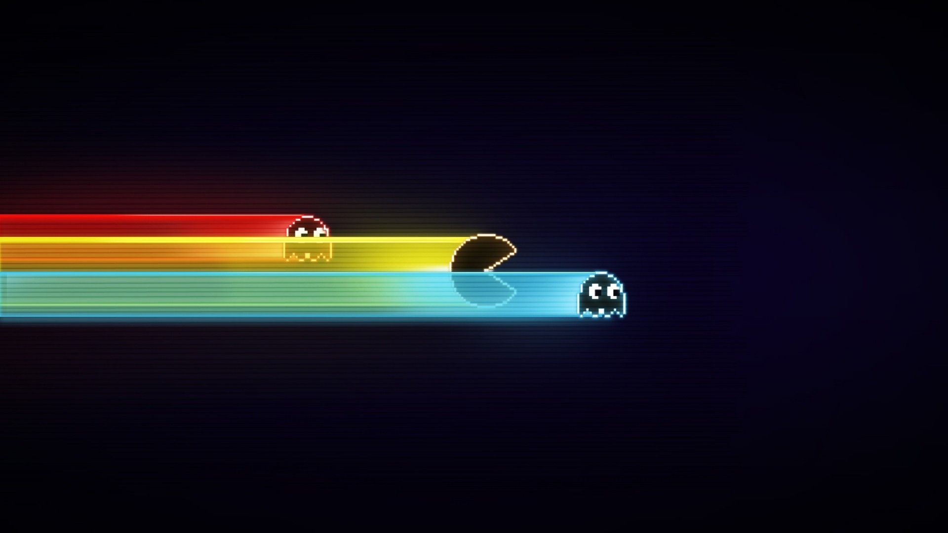Fondos de pantalla: Pacman, ligero, iluminación, forma, captura de pantalla, computadora