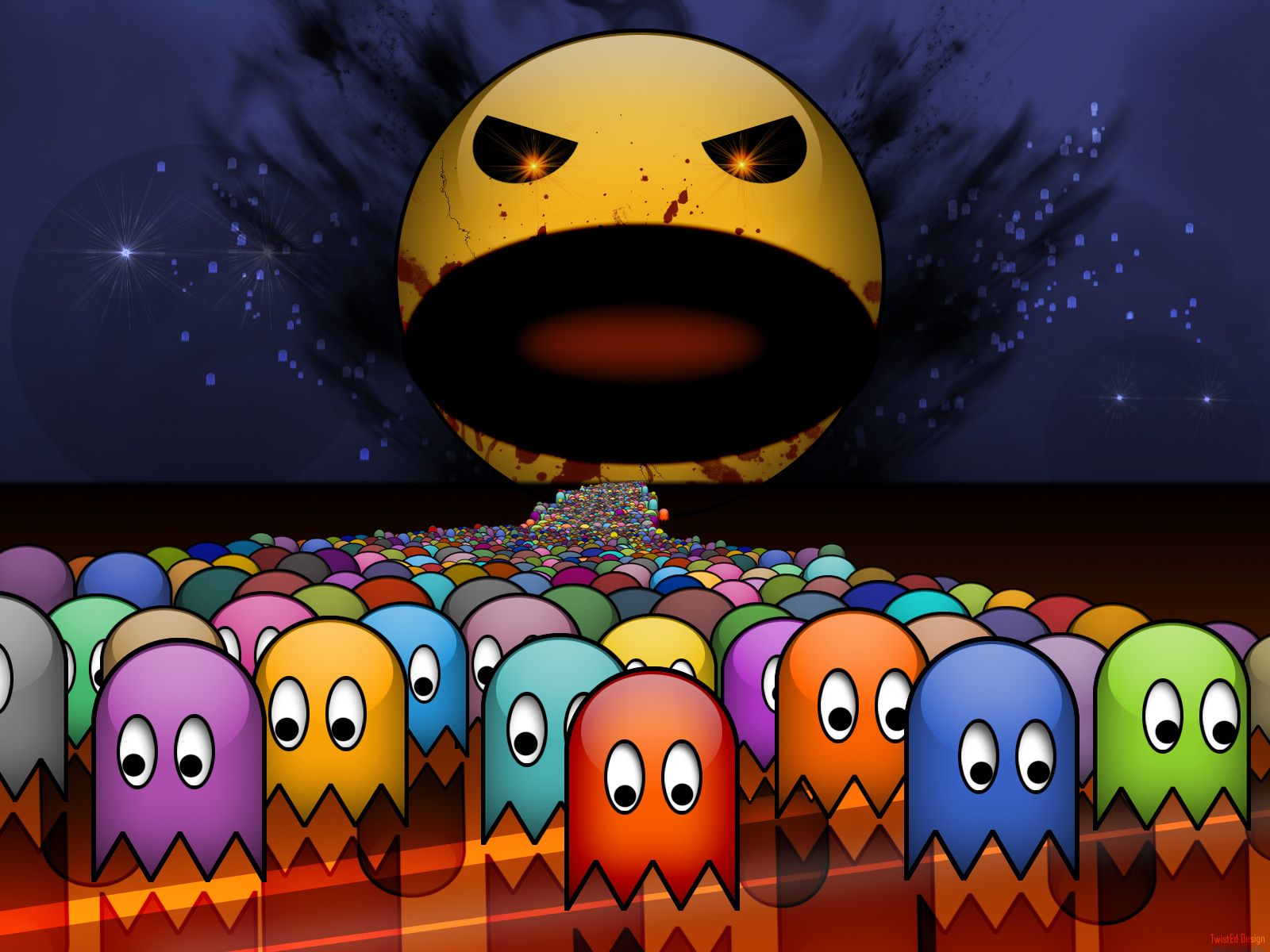 Evil Pac Man Fondos de pantalla | 1600x1200 | ID: 13089 - WallpaperVortex.com