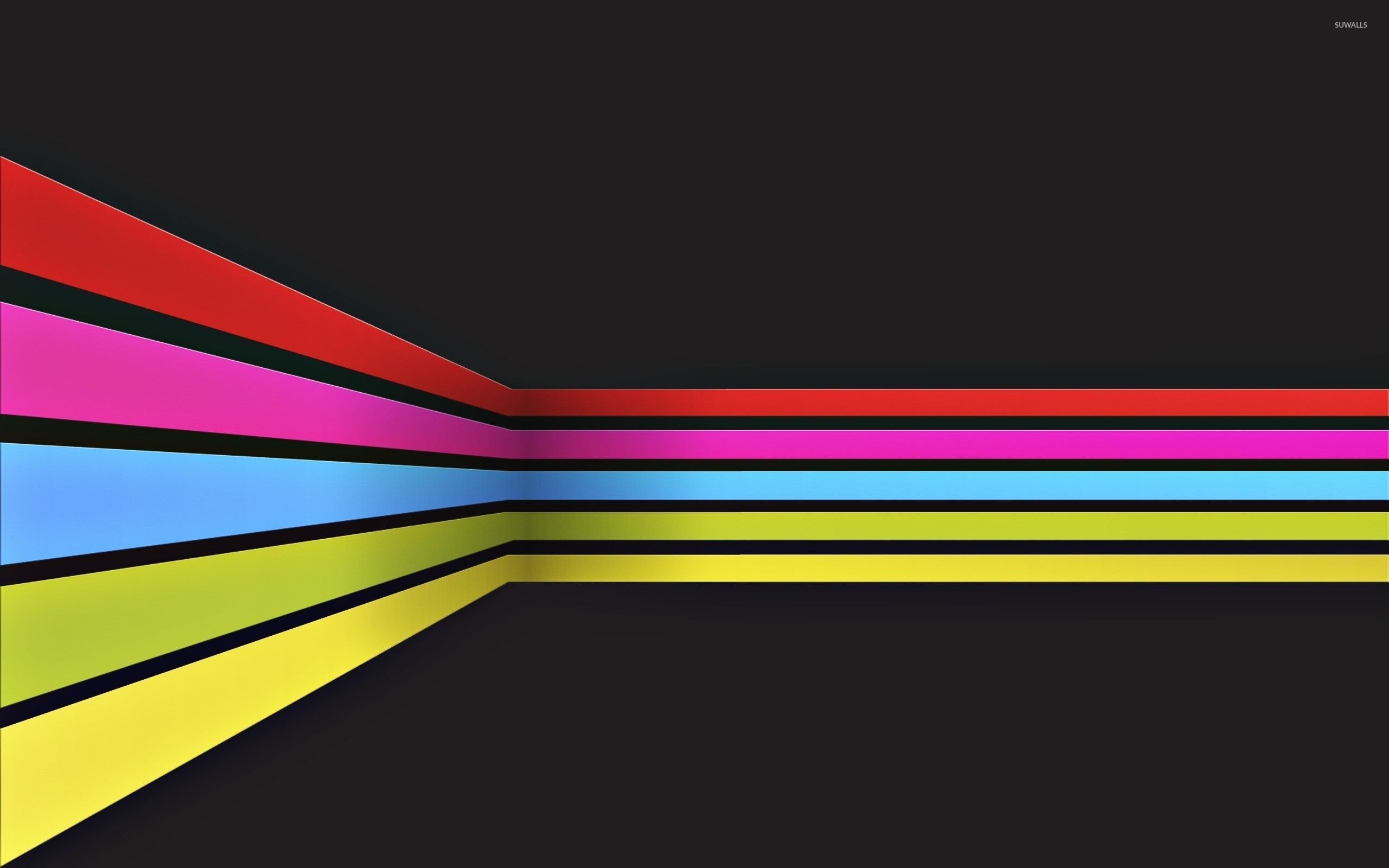 Rainbow stripes wallpaper - Fondos de pantalla abstractos - # 27253