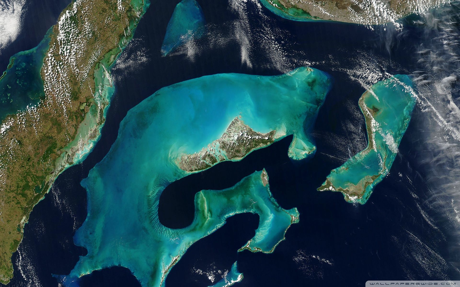 Impresionante vista satelital de las islas ❤ 4K HD fondo de escritorio para