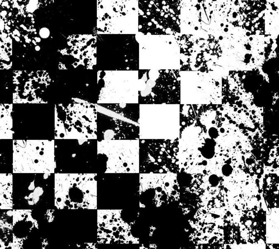 Fondos Cool Punk | Patrón de papel tapiz blanco y negro | Popie