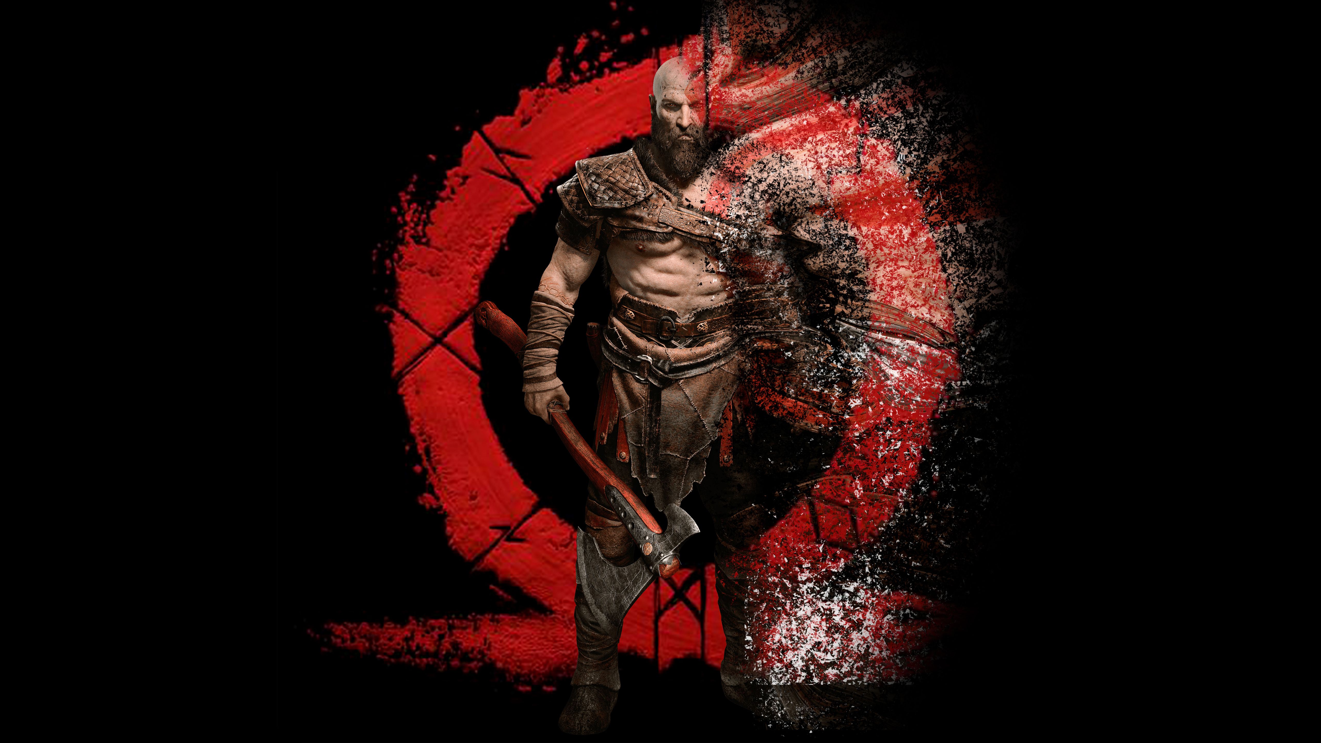 Kratos, God of War [4k]: fondos de pantalla