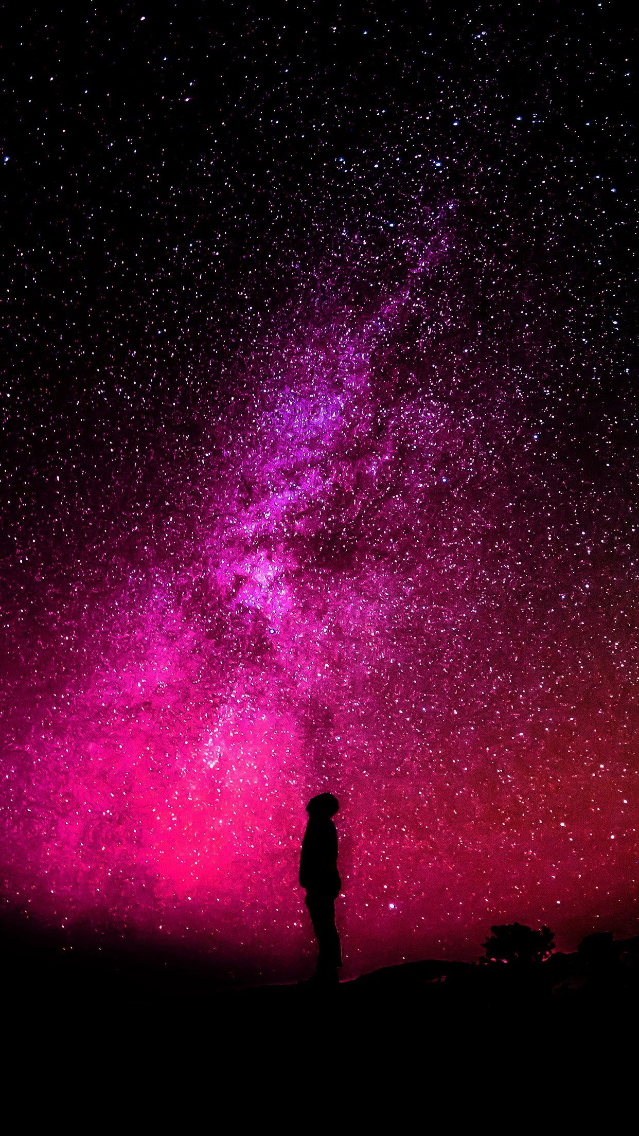Fondo de pantalla de Sky Galaxy Milkyway Space Night Red para Android - Android HD