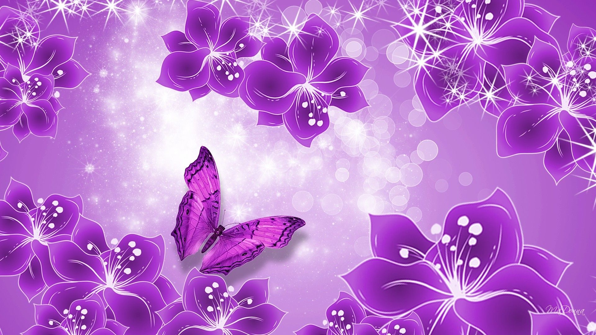 Más de 75 fondos de pantalla de Purple Butterflies