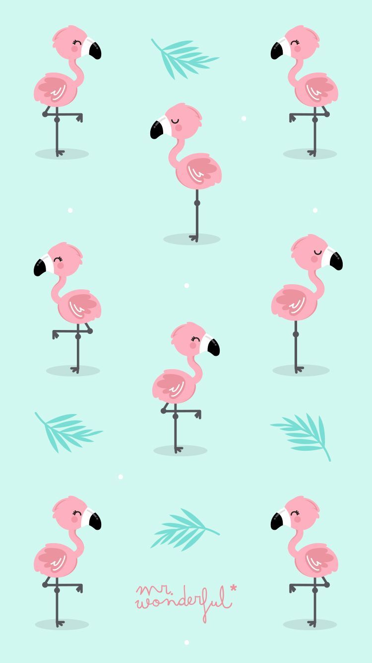 Flamingos Mr Wonderful Padrao #mrwonderful #wallpapers #pattern