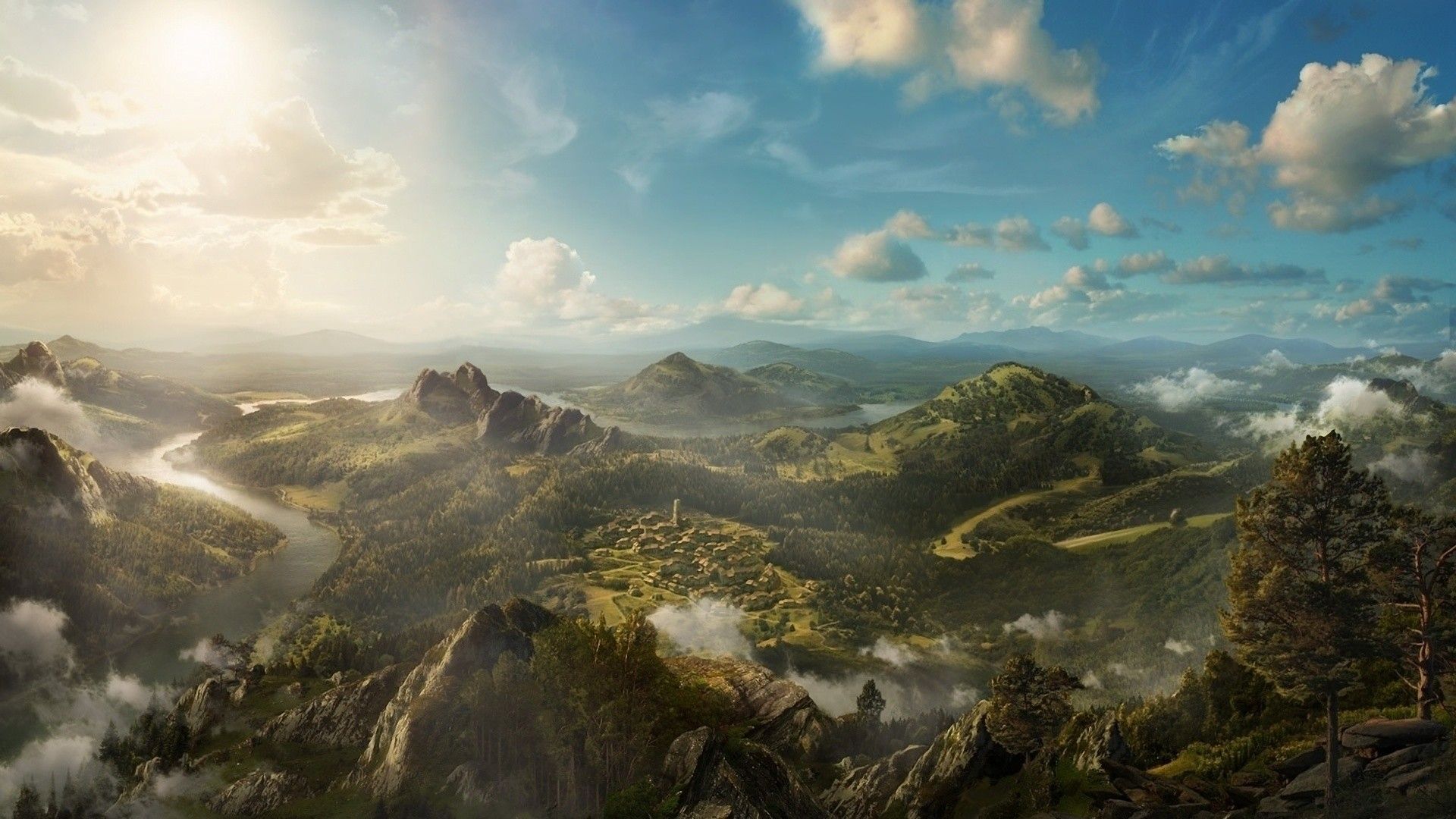 Más de 80 fondos de pantalla de Fantasy Landscape