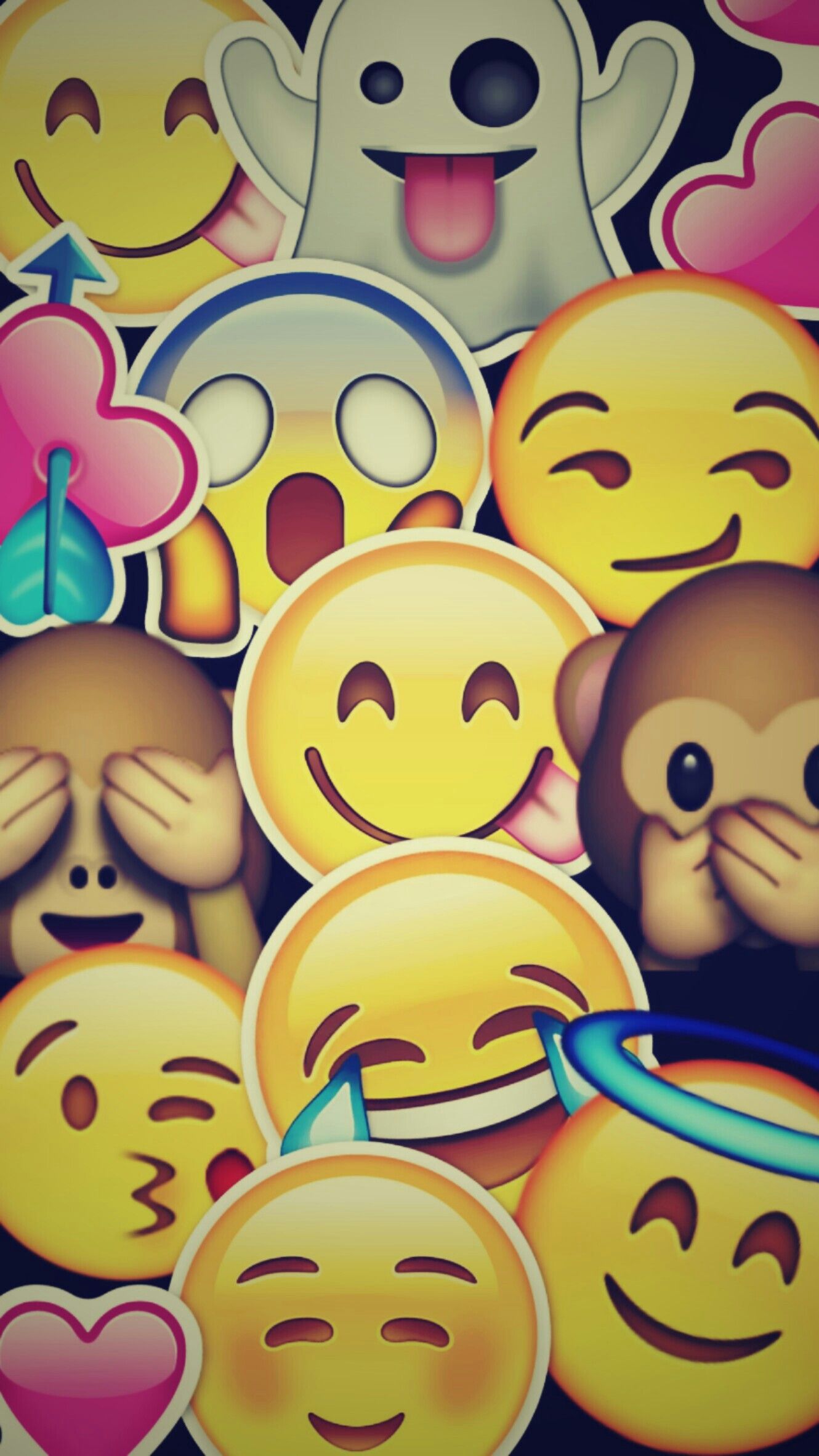 Más de 56 fondos de pantalla de Emoji Face