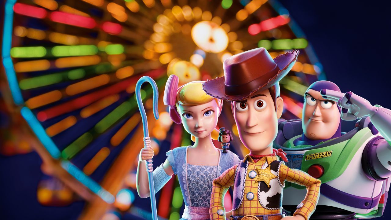 Fondo de pantalla de Toy Story 4, Bo Peep, Woody, Buzz Lightyear, Animación, 5K