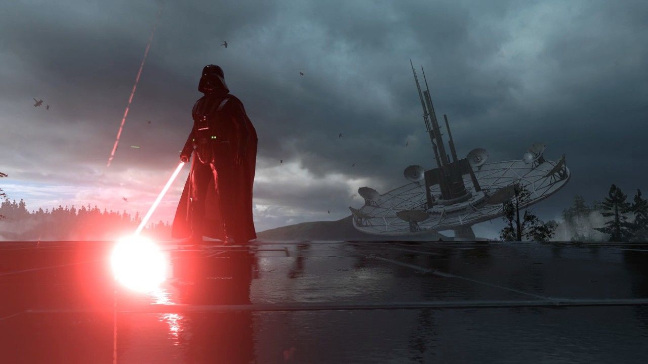Fondo de pantalla de Darth Vader Endor Rain Dreamscene 2
