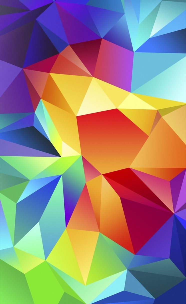 Polygon Gradient Multicolor iPhone 4s Wallpapers descarga gratuita