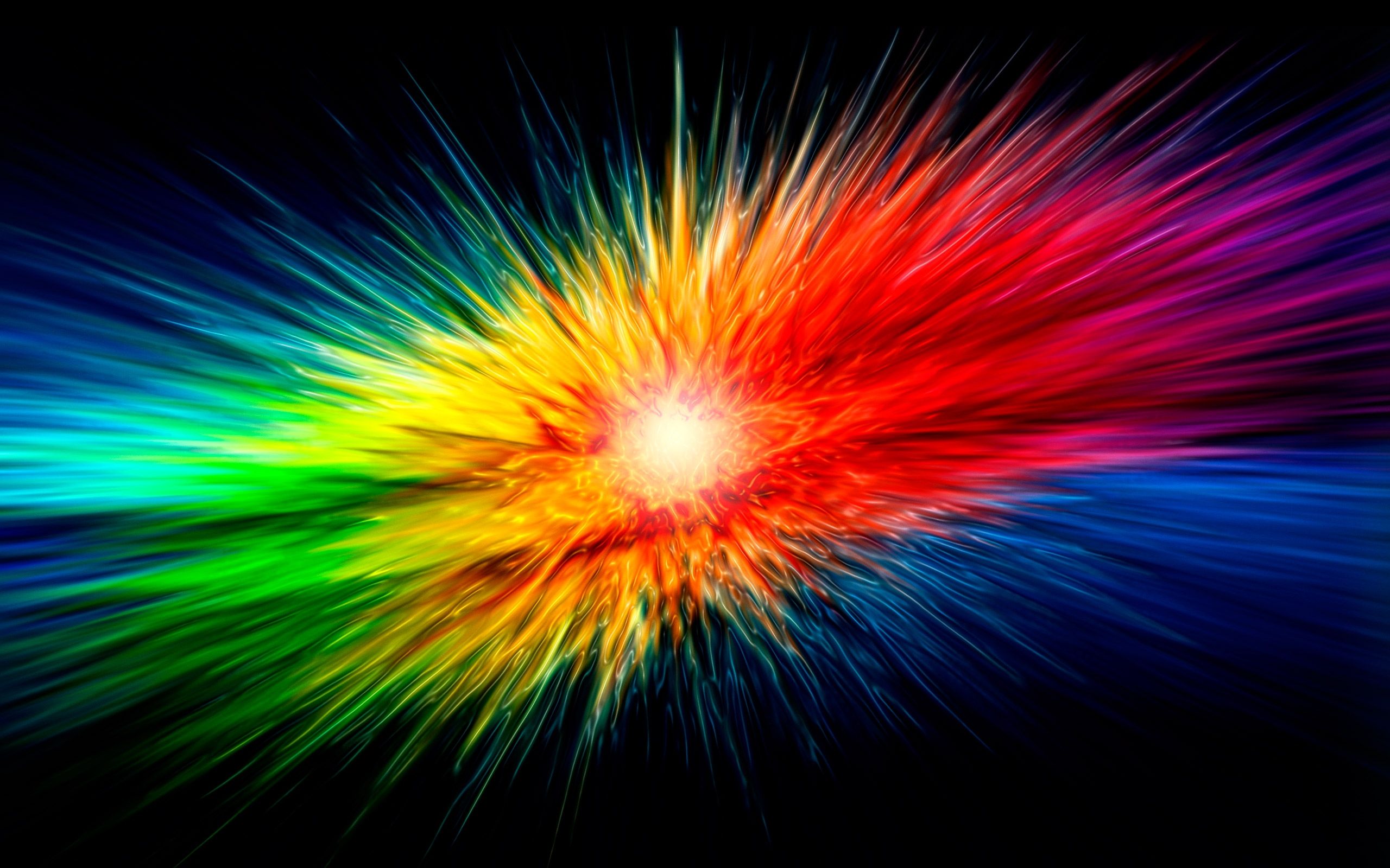 Resumen multicolor explosiones líquido 2560x1600 fondo de pantalla de alta