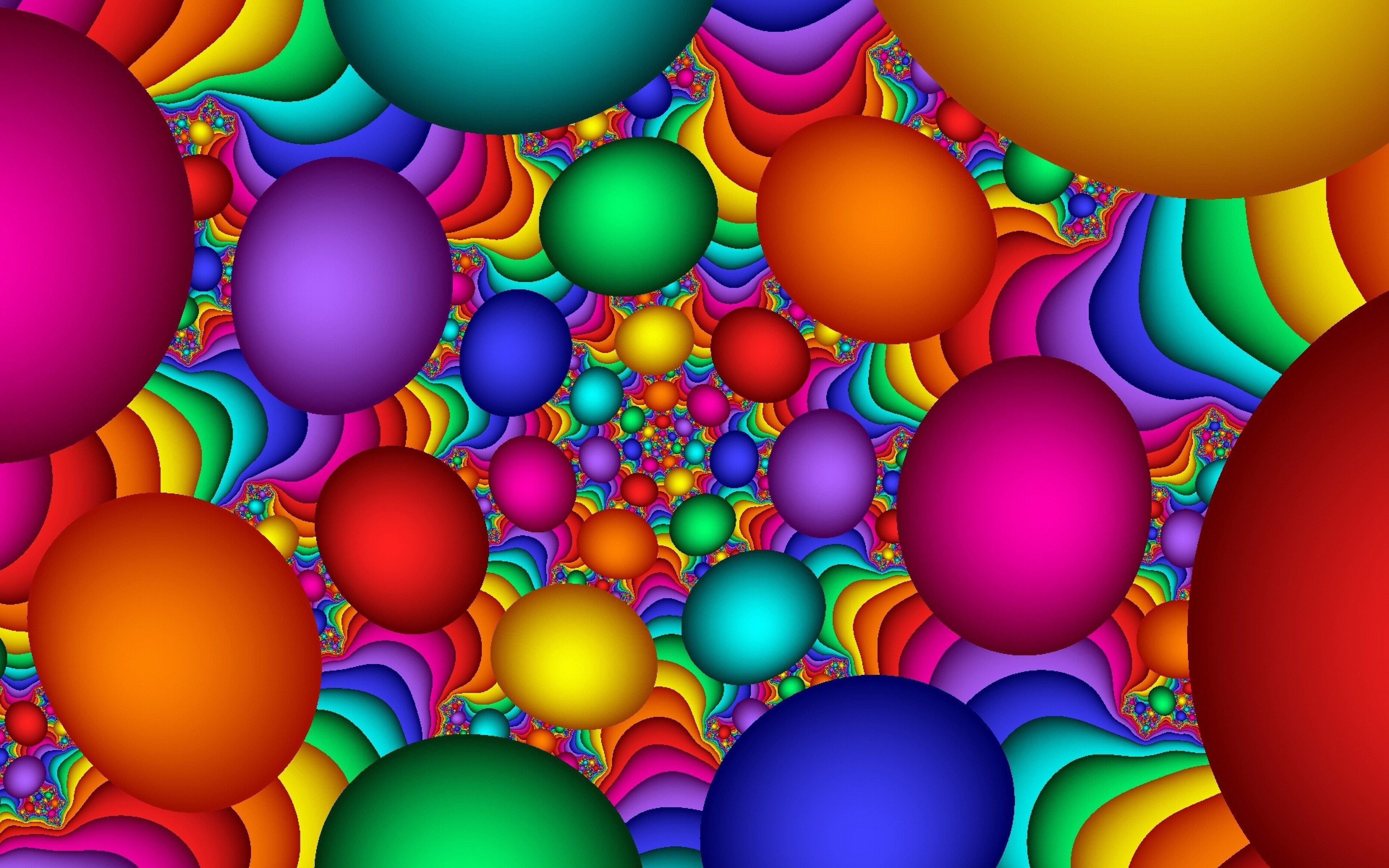Burbujas coloridas Fondo abstracto multicolor Fondos 3d Mejor