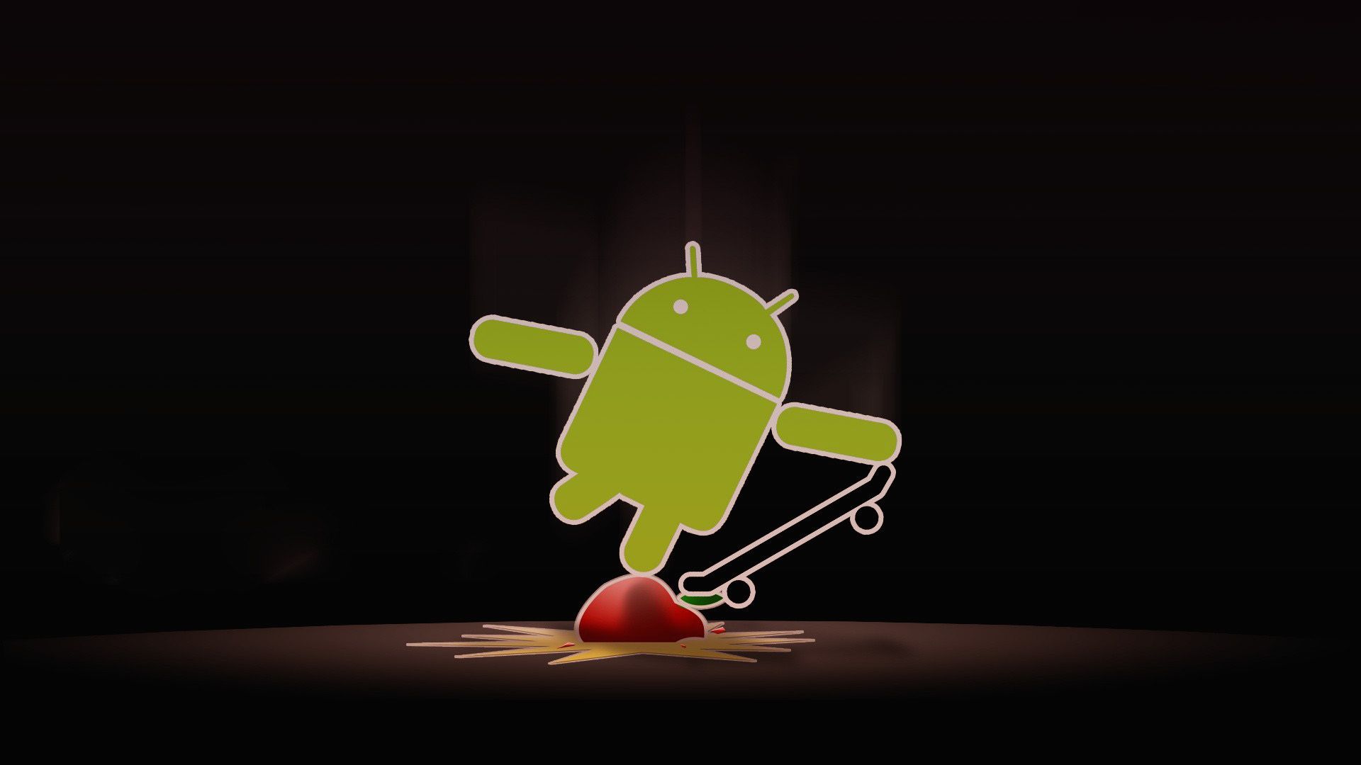 Apple con Android Skate Wallpaper 114 Fondo de pantalla | WallpaperLepi