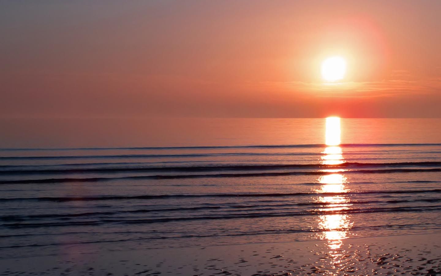 Fondo de pantalla de Ocean Sunset gratis para PC | Imágenes Full HD