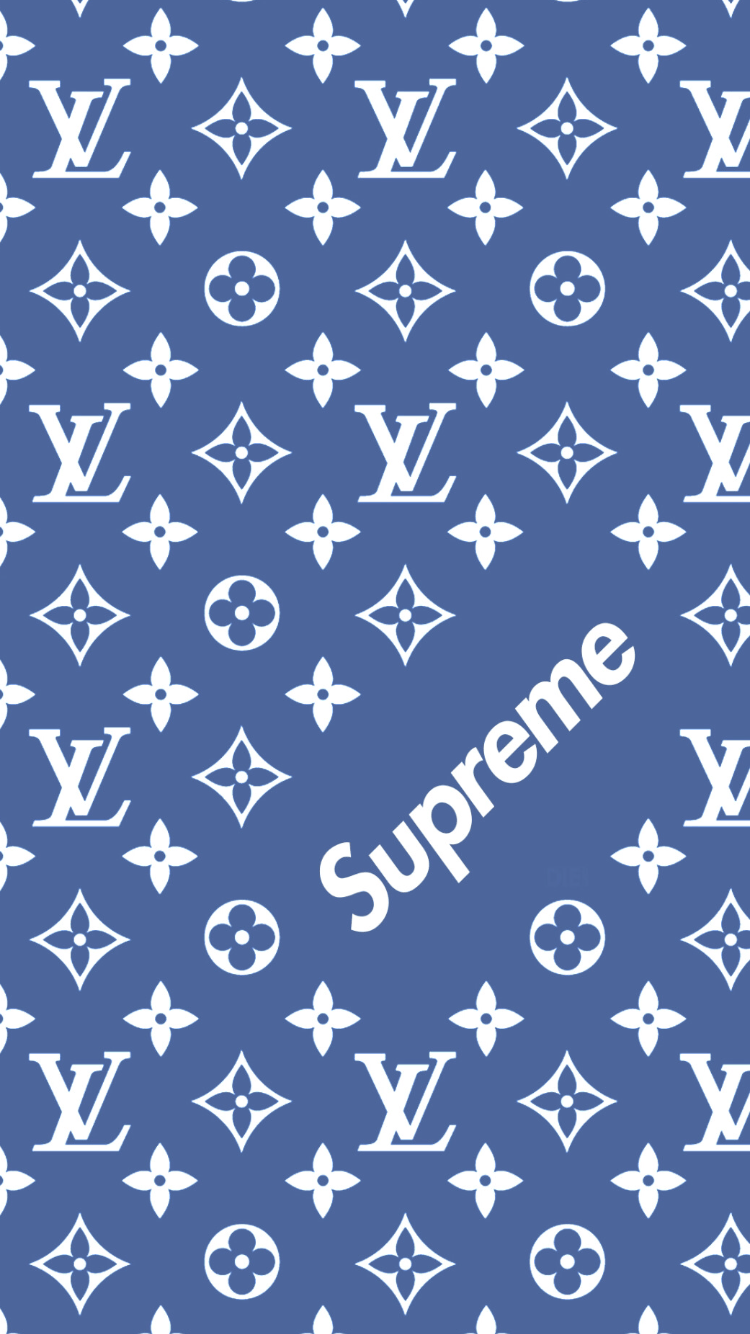 Fondo de pantalla de Louis Vuitton x Supreme pattern | Fondos de pantalla | Supremo