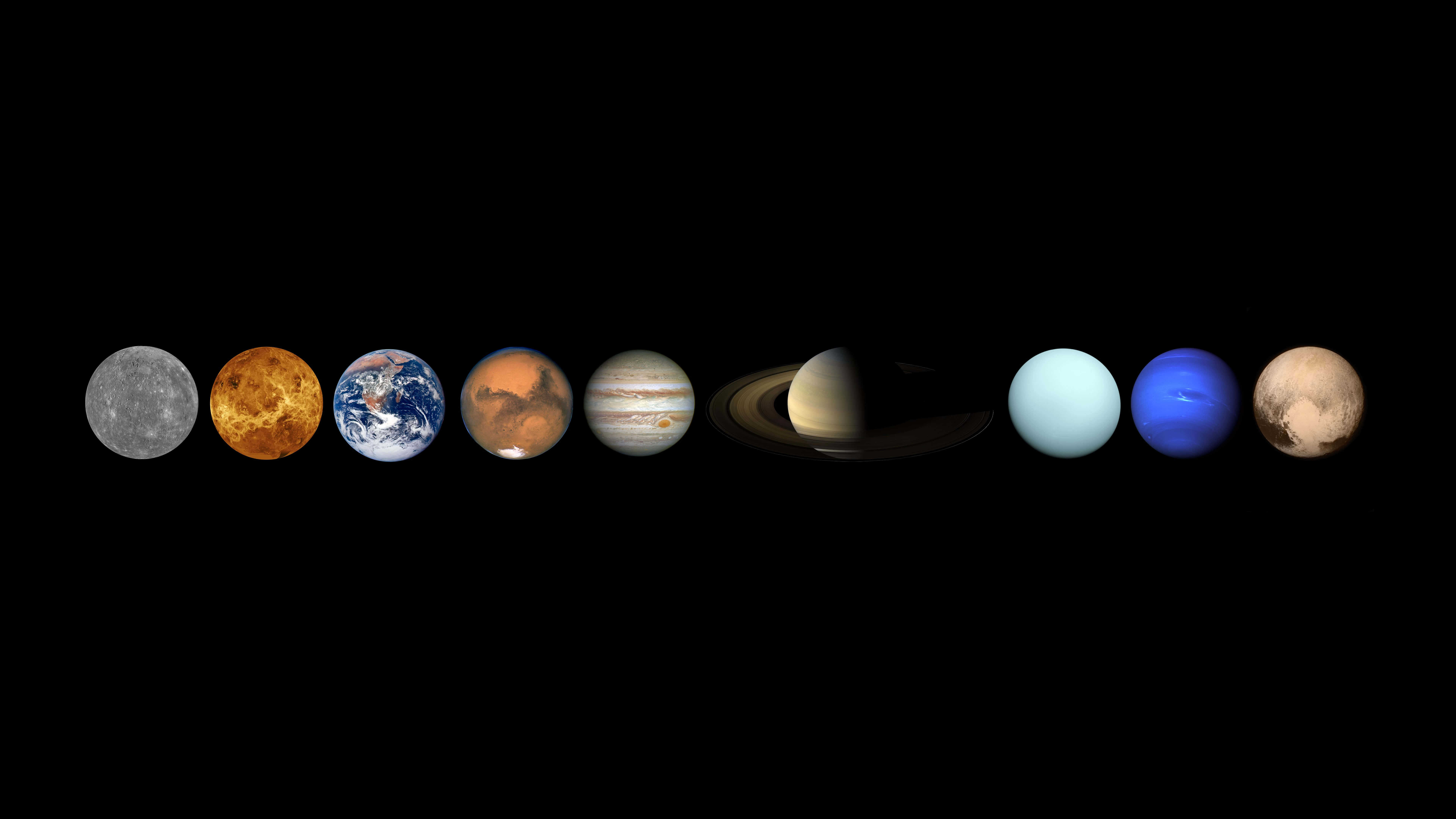 Planetas en nuestro sistema solar UHD 8K Wallpaper | Pixelz