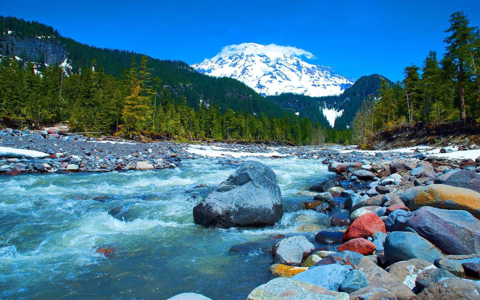 Mountain Stream Incredible Nature Wallpaper HD Desktop # 9778 - Ongur