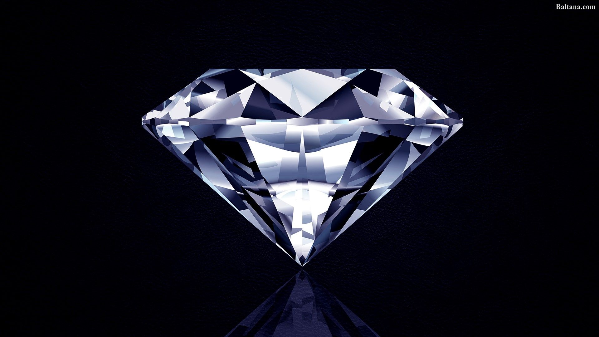 Fondo de pantalla de diamante - Diamante con fondo negro