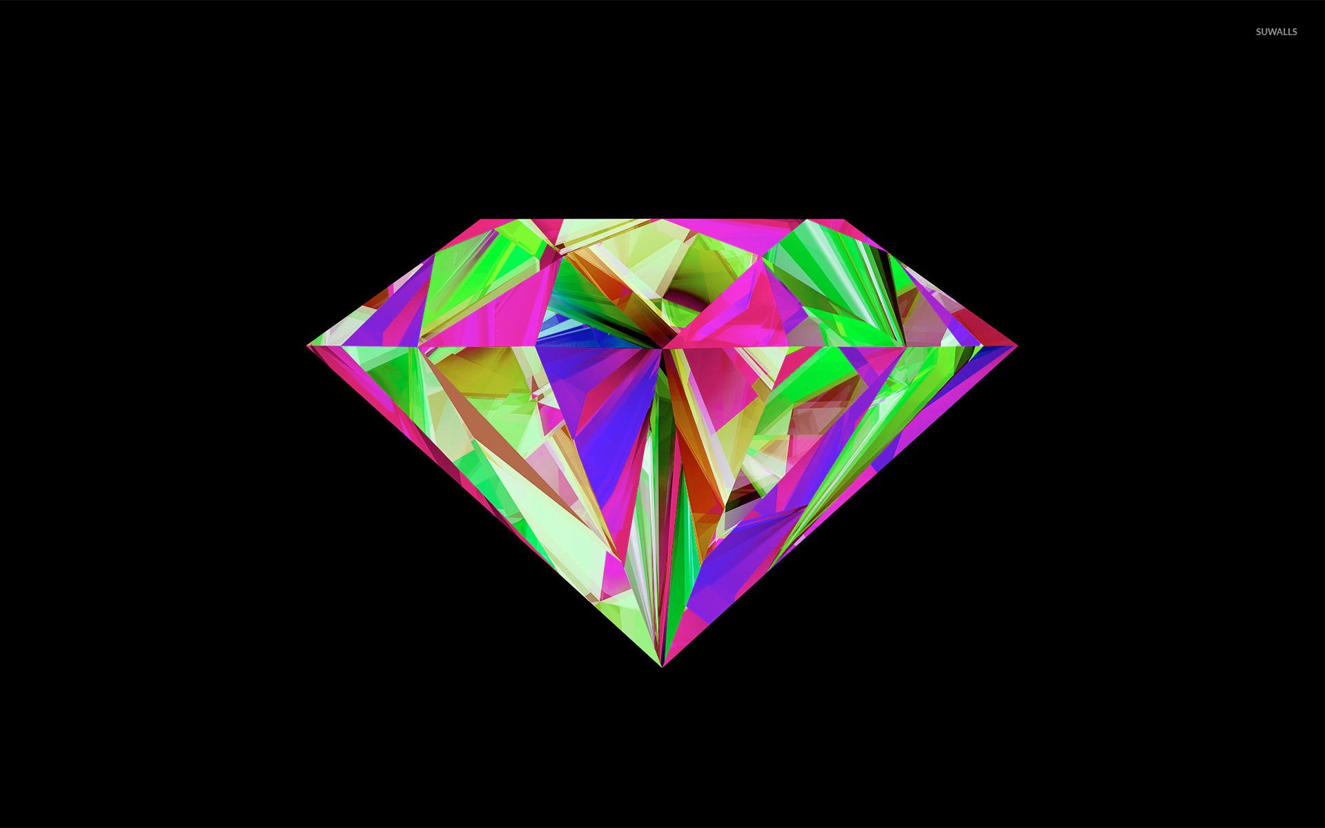 Colorido fondo de pantalla de diamantes - Fondos de pantalla vectoriales - # 31520