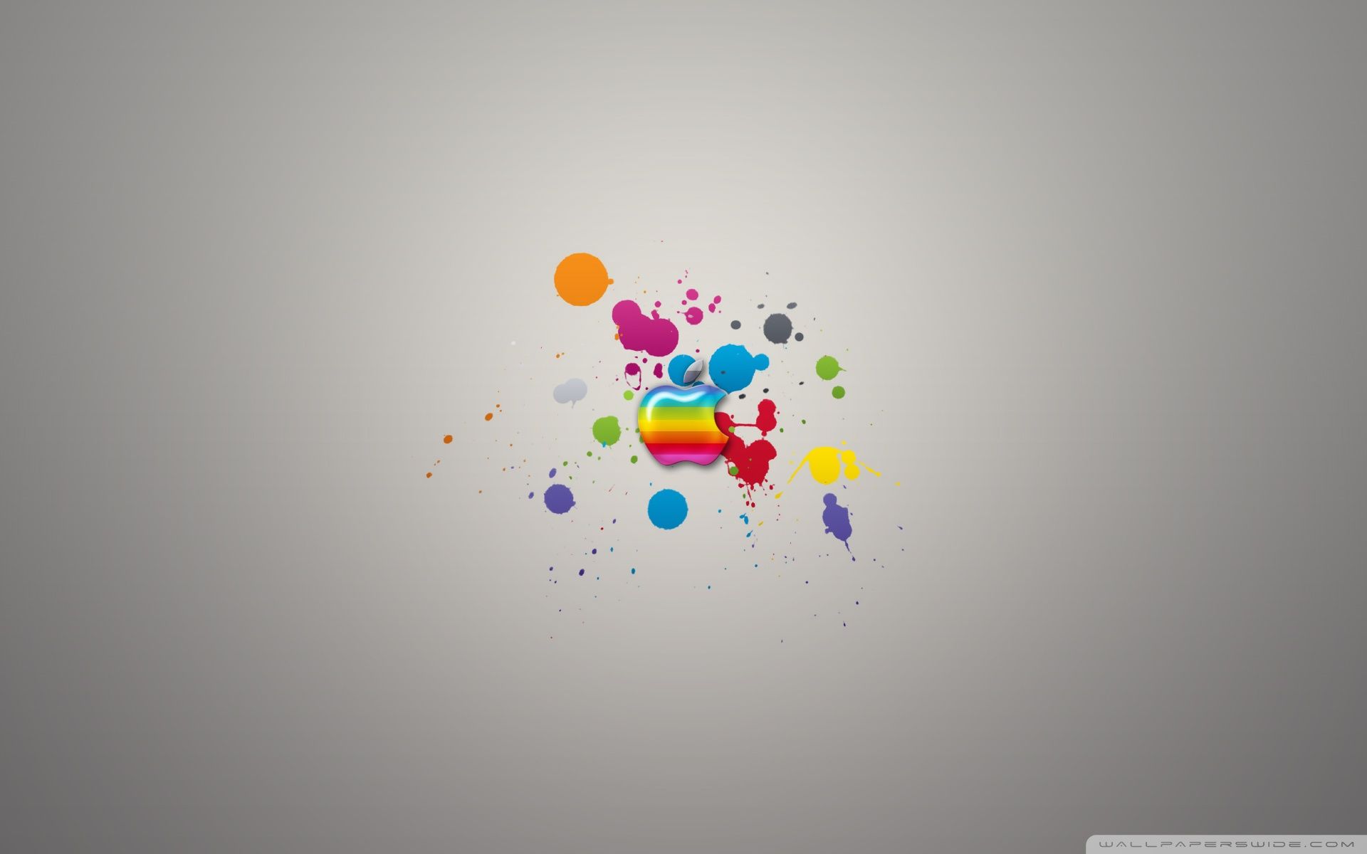 Glossy Apple Colorful Splash ❤ Fondo de escritorio 4K HD para 4K Ultra