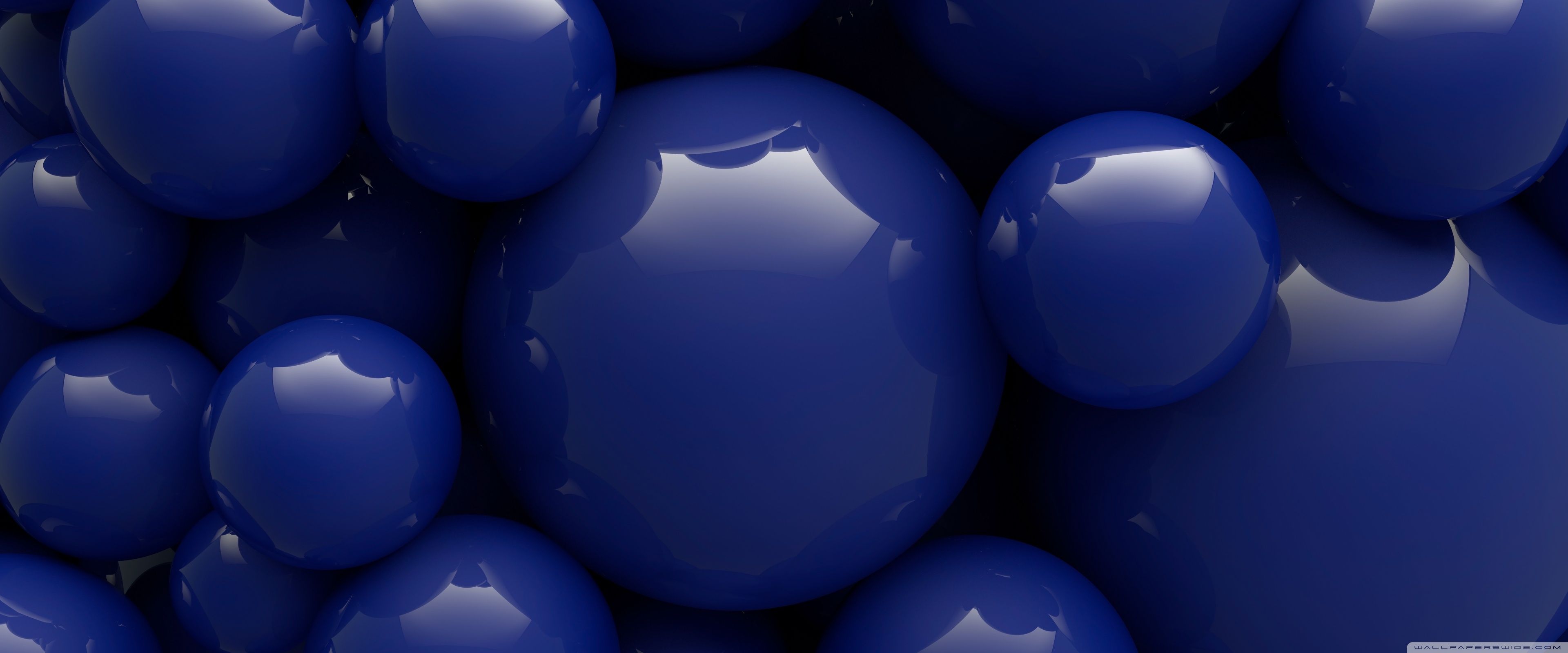 Fondo de bolas azules brillantes ❤ Fondo de escritorio 4K HD para 4K Ultra